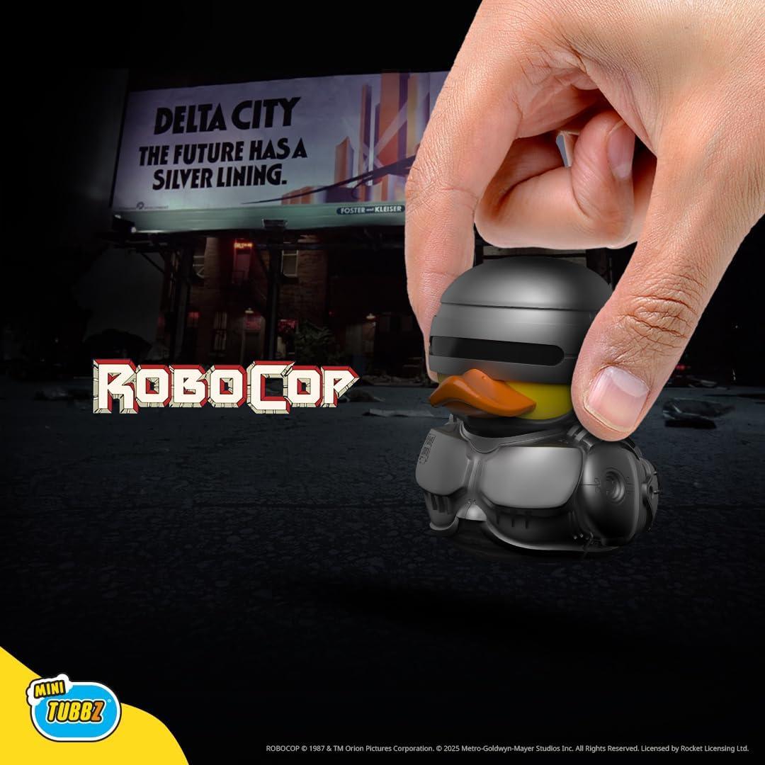 Figura Mini Pato de Goma Cosplay Robocop TUBBZ 5cm