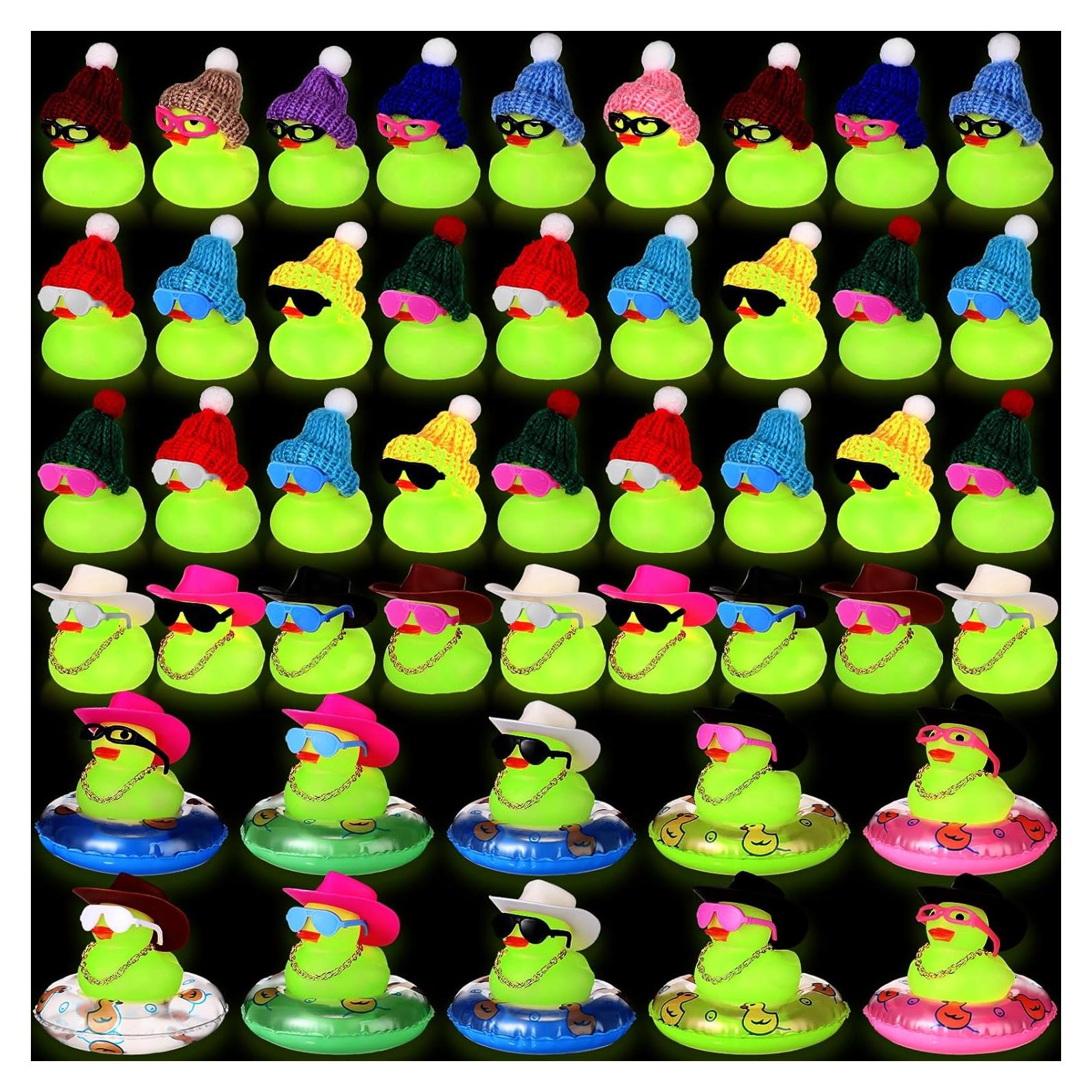 Conjunto de Patos de Goma Sratte 140 Pcs Brillantes para Baño