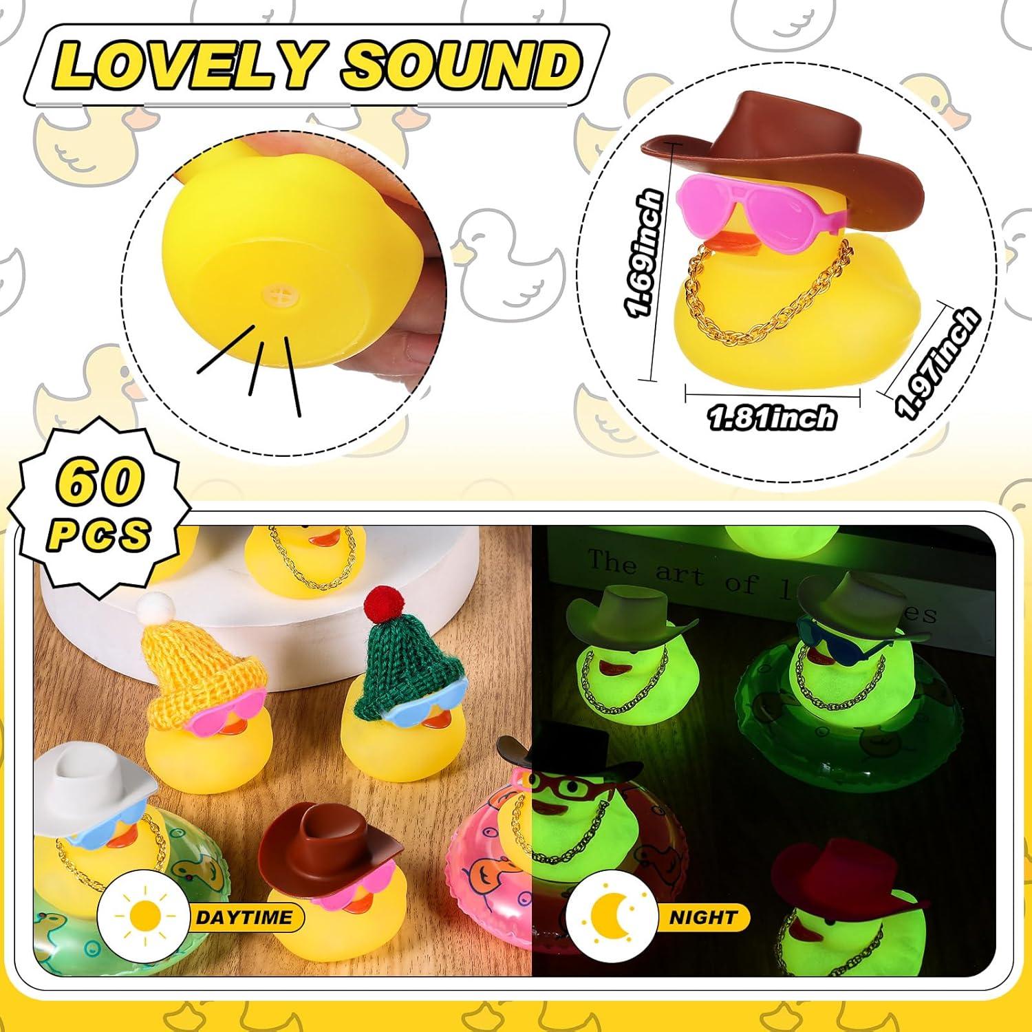 Conjunto de Patos de Goma Sratte 140 Pcs Brillantes para Baño