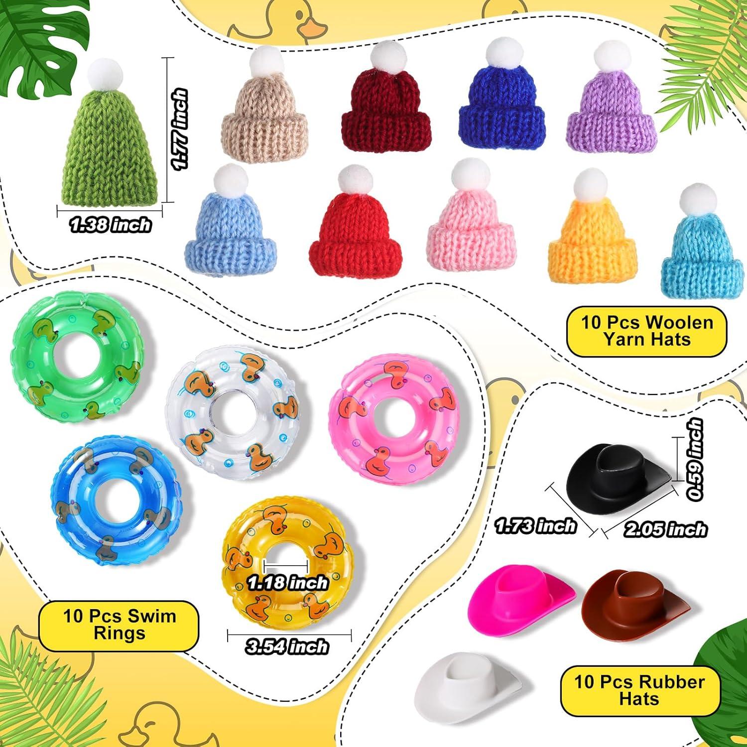 Conjunto de Patos de Goma Sratte 140 Pcs Brillantes para Baño