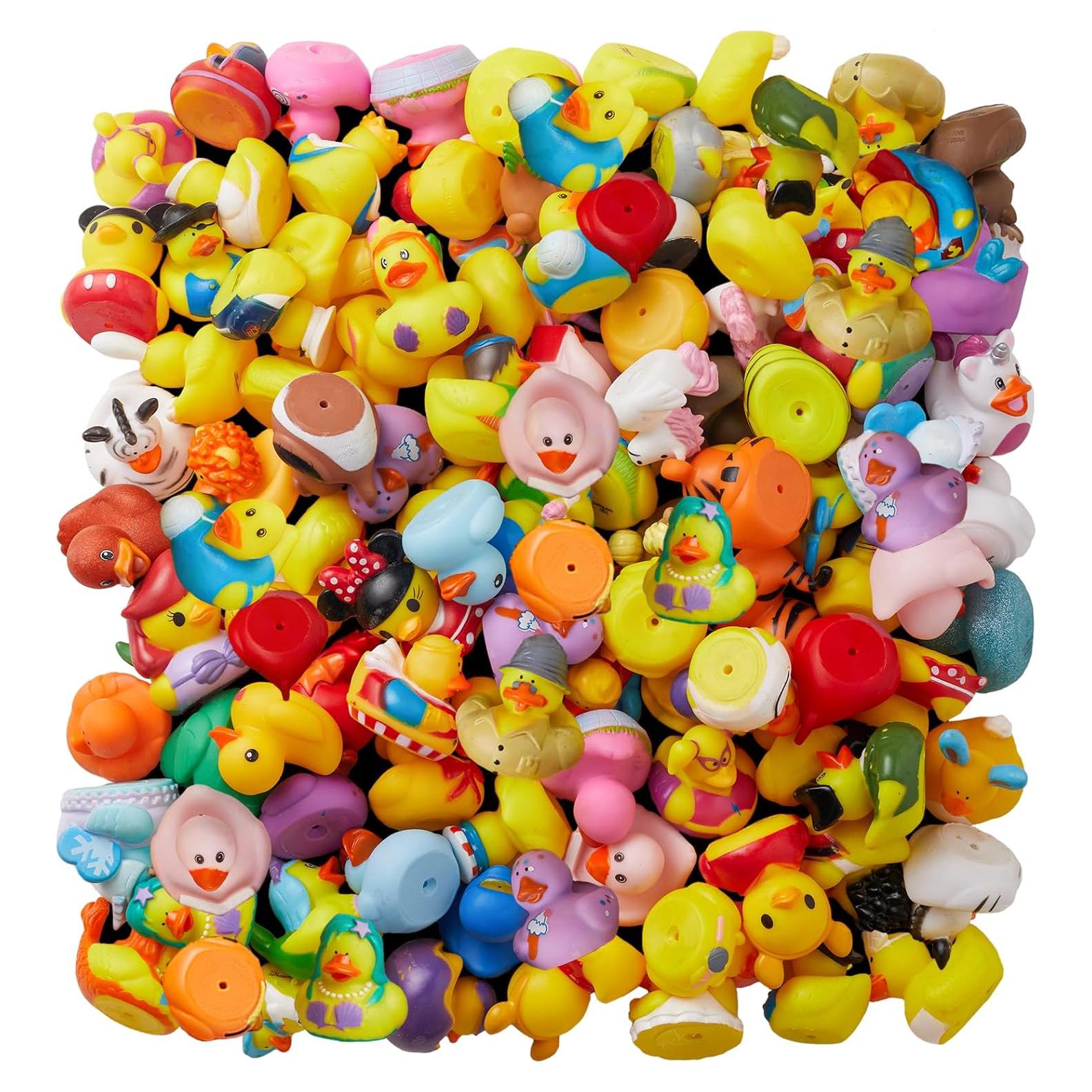 Paquete de 100 Patitos de Goma ValenLyra - Juguetes de Baño