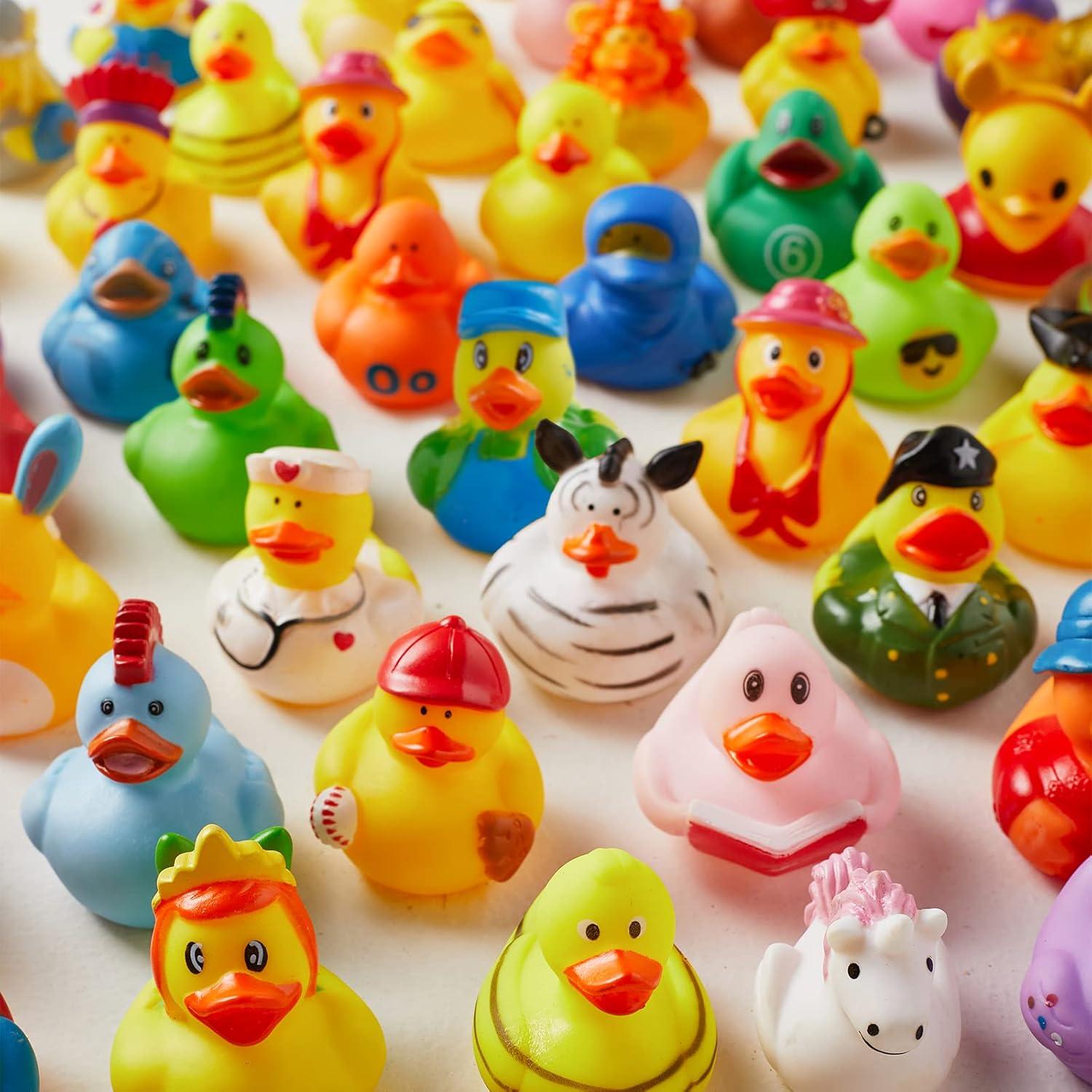 Paquete de 100 Patitos de Goma ValenLyra - Juguetes de Baño
