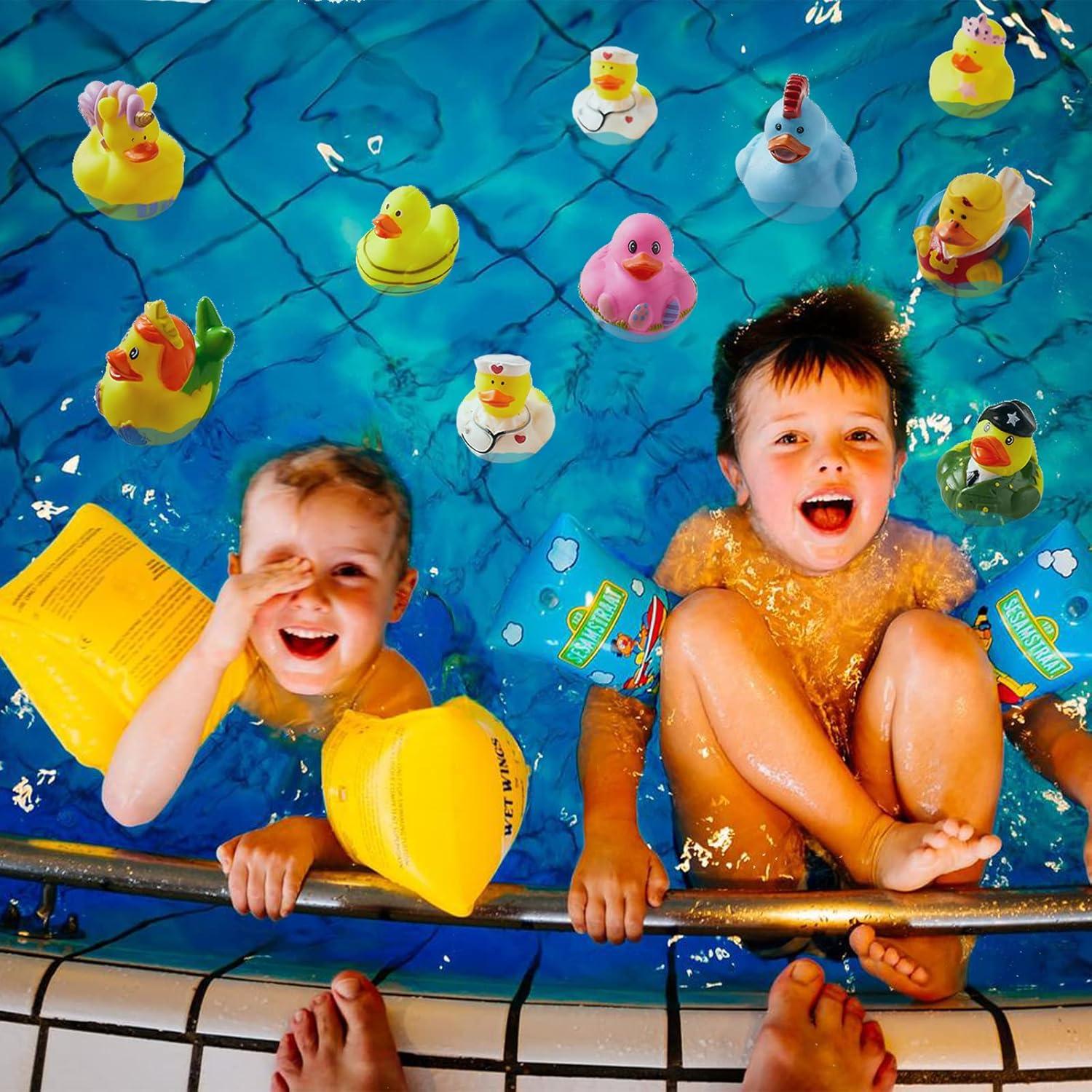 Paquete de 100 Patitos de Goma ValenLyra - Juguetes de Baño