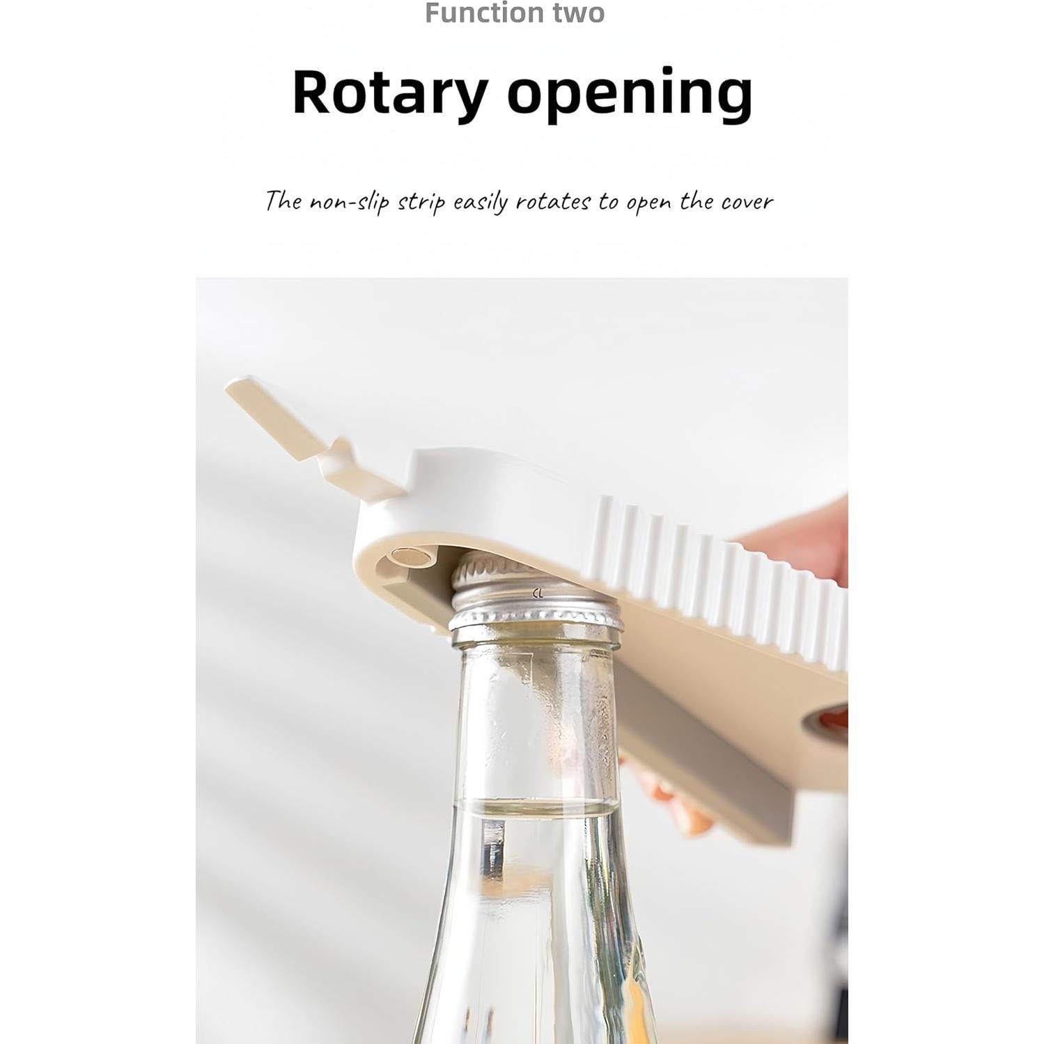 Abrebotellas Multifuncional 5 en 1 OURJIA Naranja 21.5cm