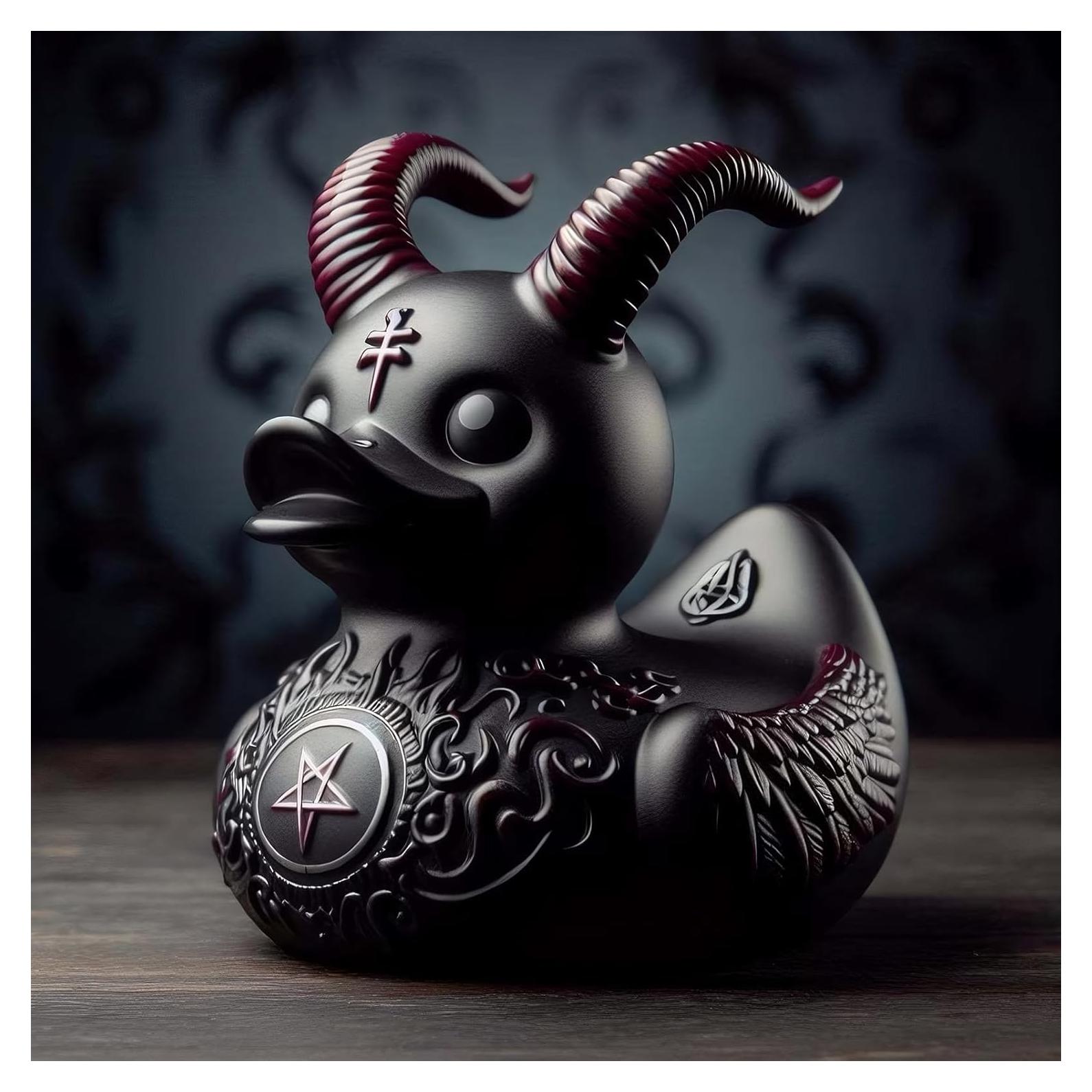 Figura de Pato Satánico de Resina Edenfaux - 7.49x10.01cm