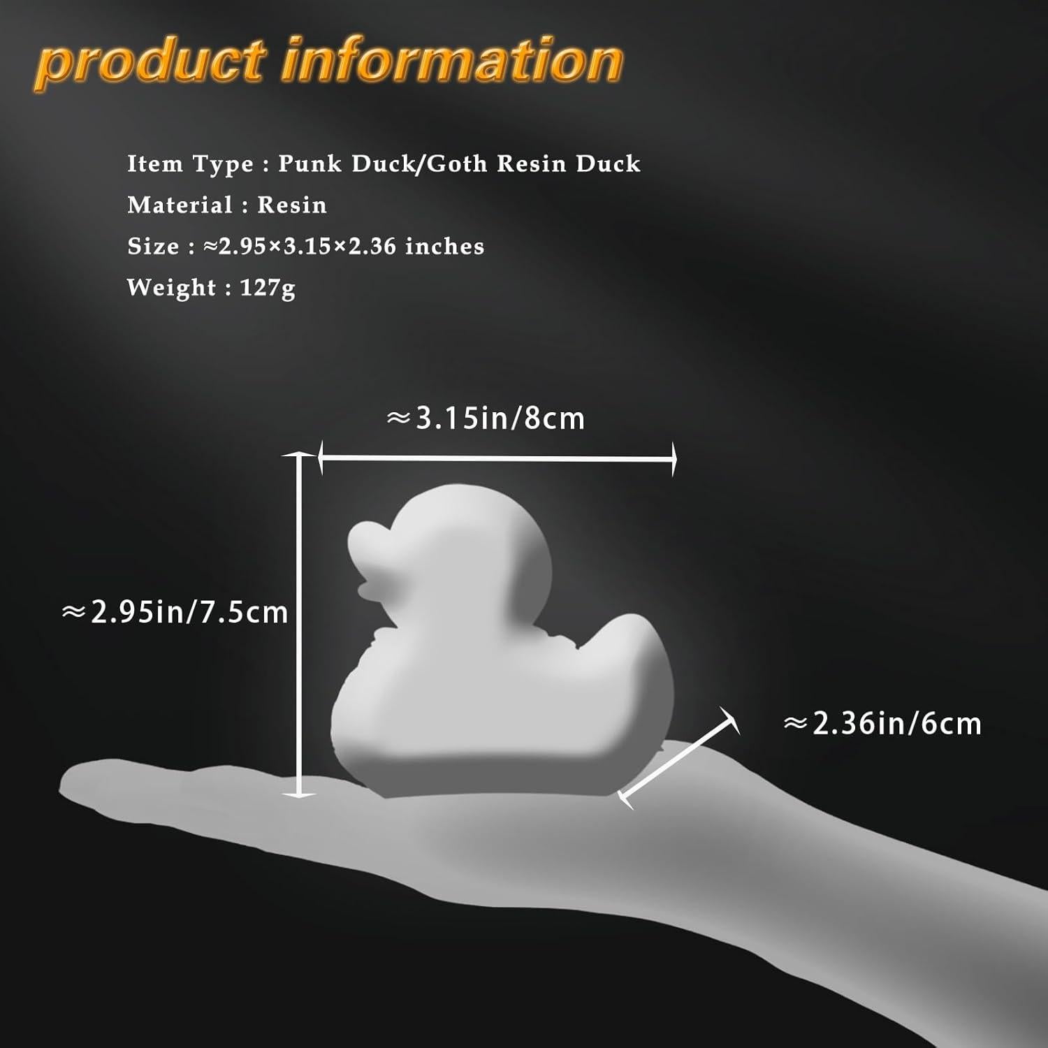 Figura de Pato Satánico de Resina Edenfaux - 7.49x10.01cm