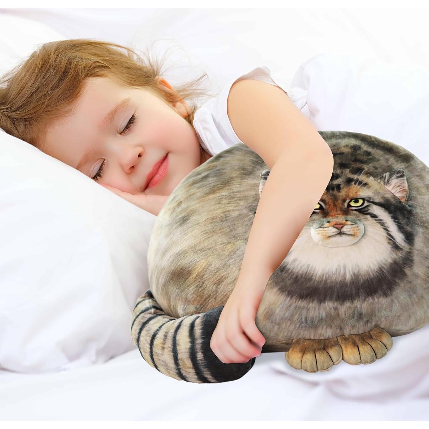 Almohada de felpa Gato Pallas 45.72 cm suave y cómoda