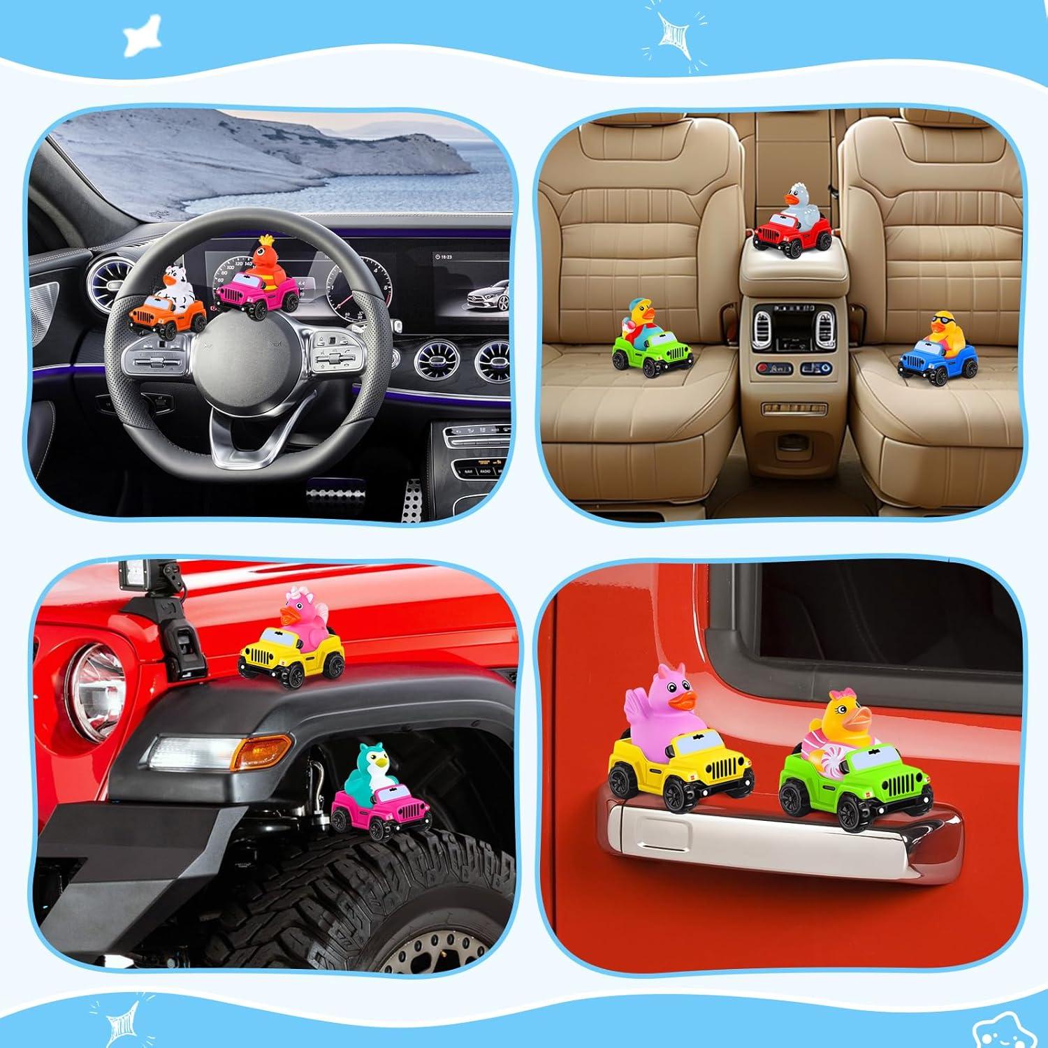 24 Patos de Goma para Jeep ANGGIKO - Juguetes de Baño 8.9 cm