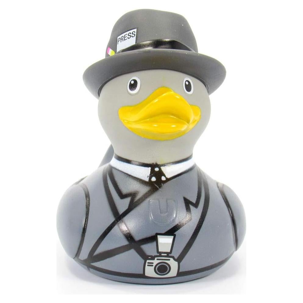 Pato de Goma Paparazzi Bud Ducks - Regalo Elegante 10 cm