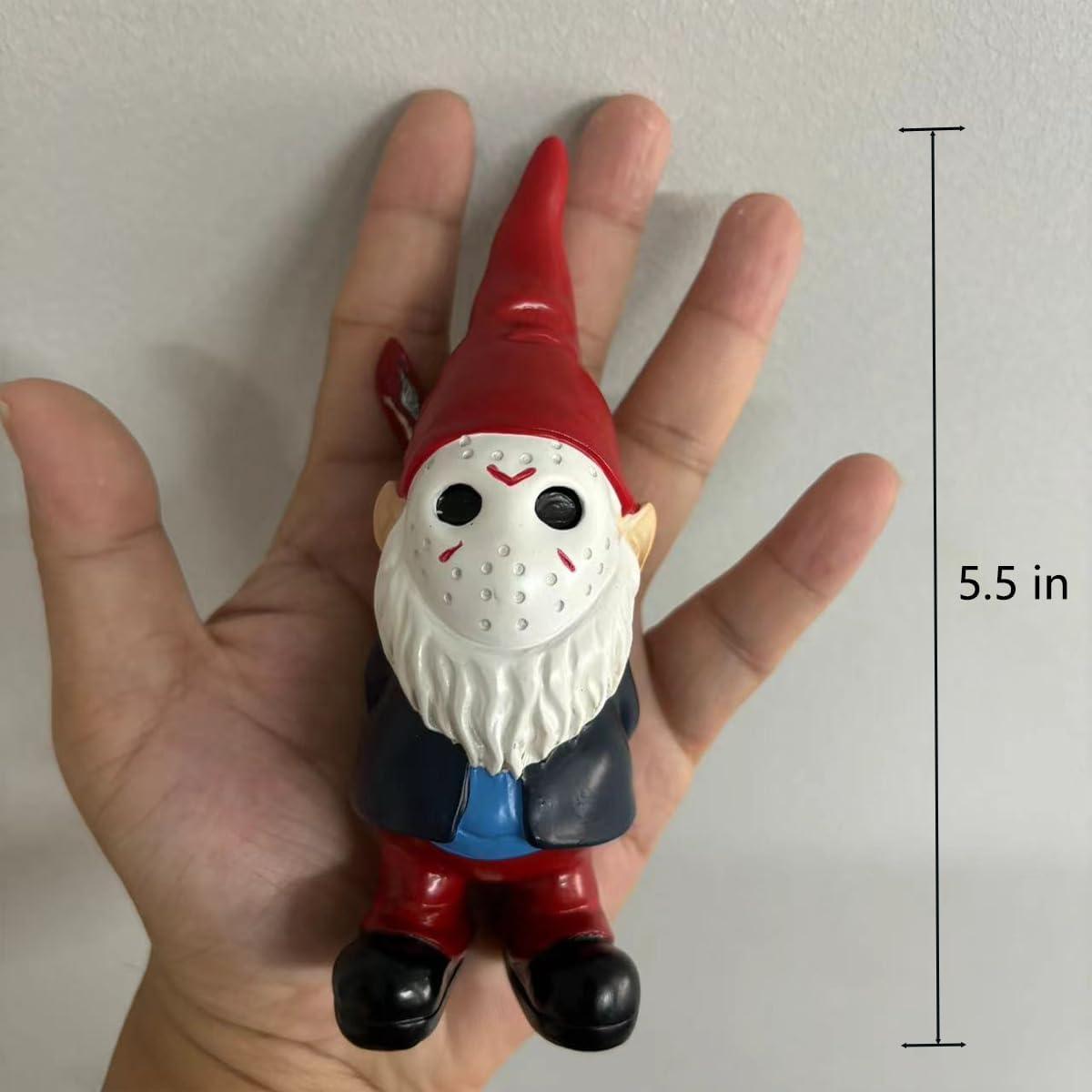 Gnomo de Jardín de Horror SPINNDO Rojo 14 cm Decoración Halloween