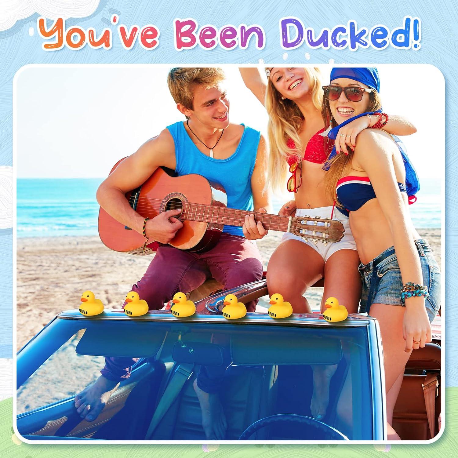 Patitos de goma Leitee mini amarillos para baño - 48 piezas