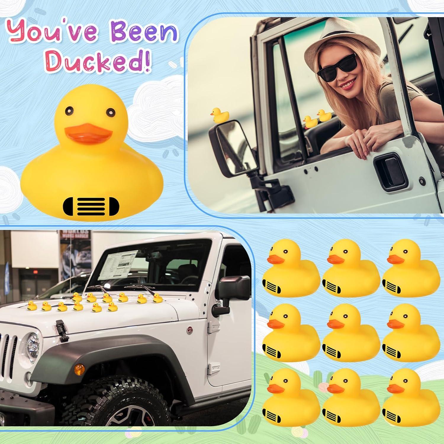 Patitos de goma Leitee mini amarillos para baño - 48 piezas