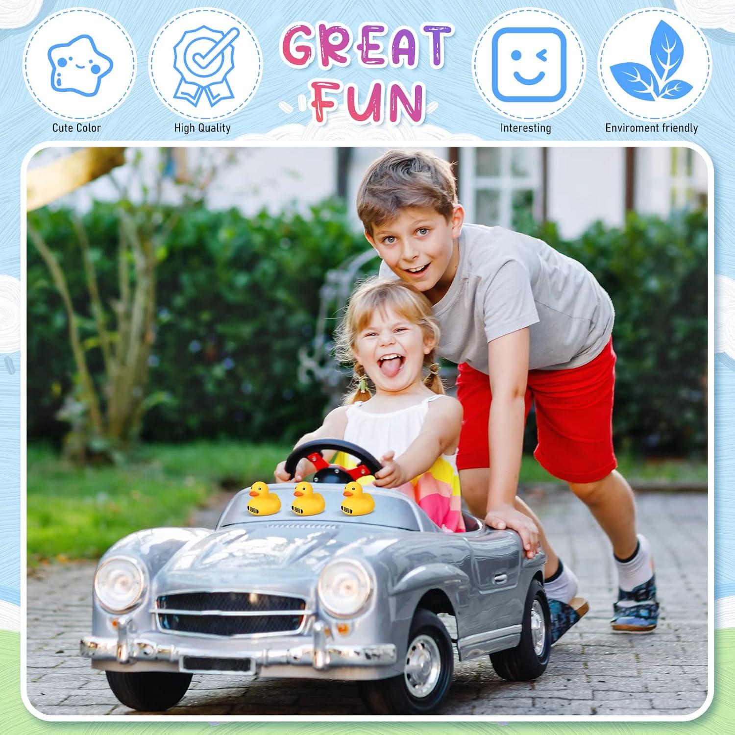 Patitos de goma Leitee mini amarillos para baño - 48 piezas