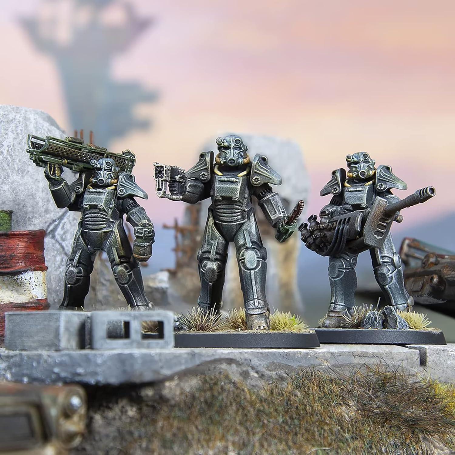 Miniaturas Fallout Wasteland Warfare Modiphius T-45 Armadura Pesada
