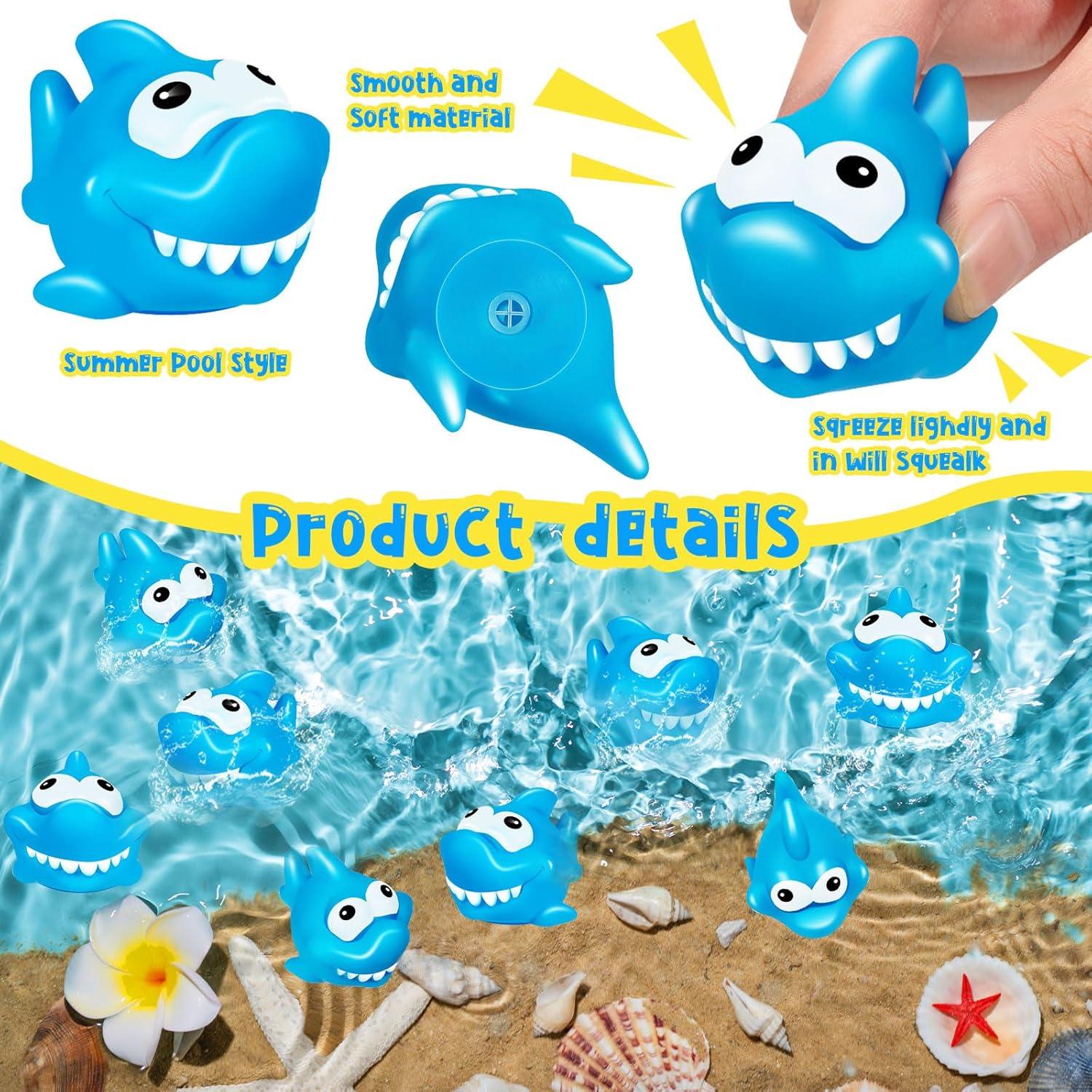 25 Juguetes de Baño Tiburones de Goma KFPPLXQ 5 cm