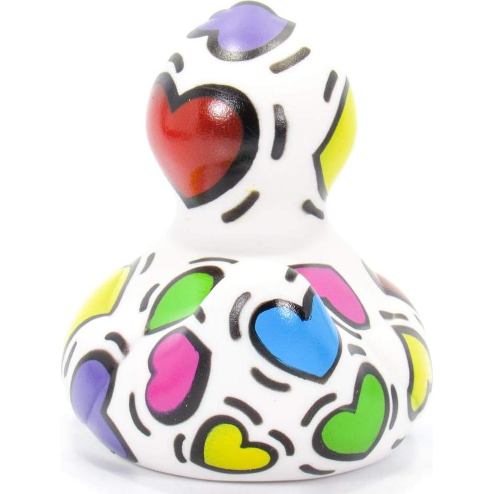 Pato de Goma Corazón Bud Ducks 10.16 cm - Regalo San Valentín