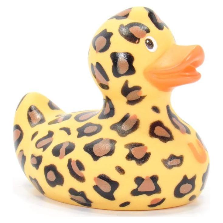 Pato de goma Leopardo Bud Duck - Mini 5.72x4.45 cm