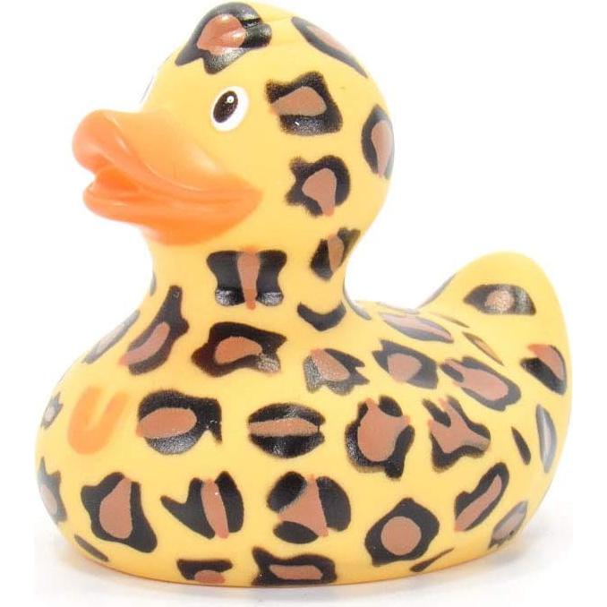 Pato de goma Leopardo Bud Duck - Mini 5.72x4.45 cm