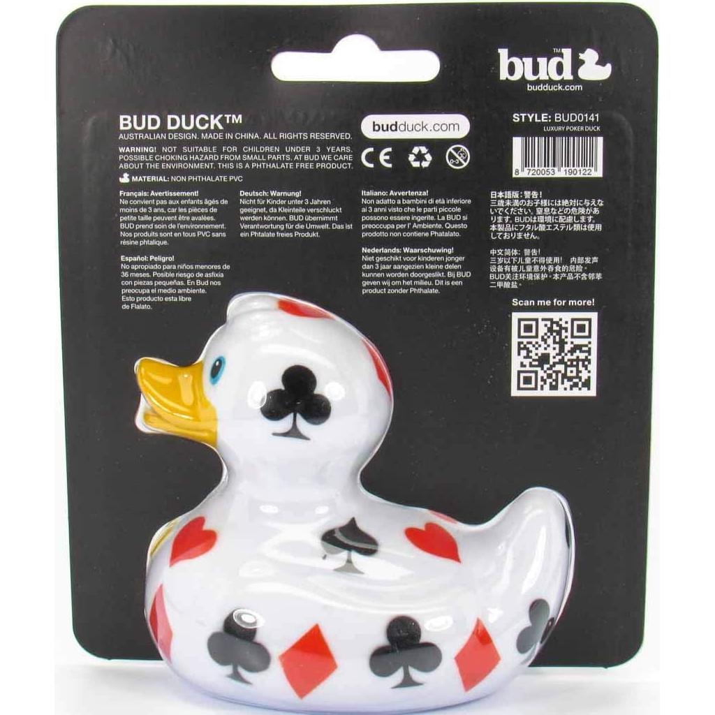 Juguete de baño pato de goma Bud Duck 10 cm coleccionable