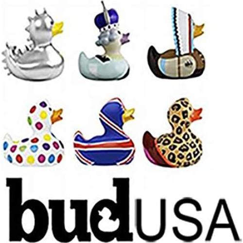 Juguete de baño pato de goma Bud Duck 10 cm coleccionable