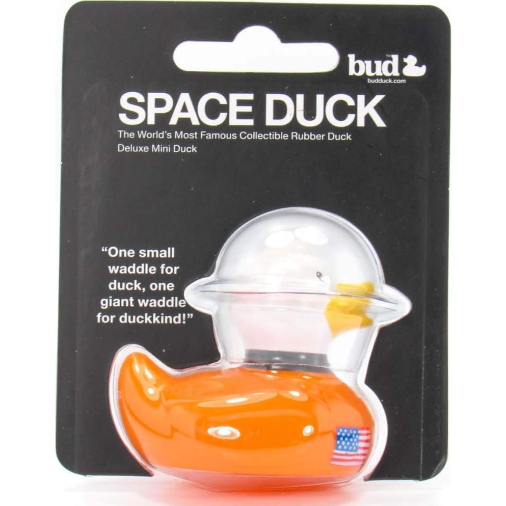 Patito de goma mini Bud Duck del espacio 10.99x8.99 cm