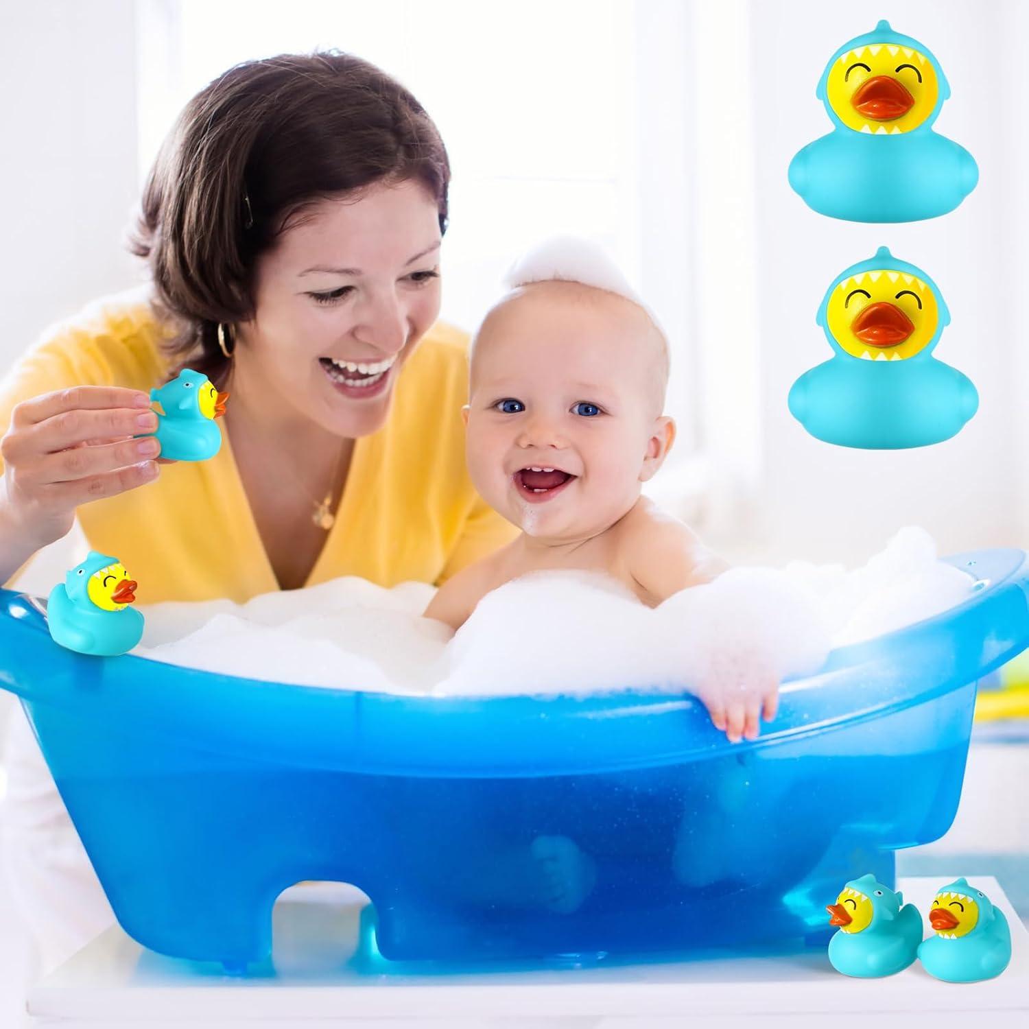 Patitos de Goma Flotantes PullCrease - Tiburón Azul (24 Pzs)