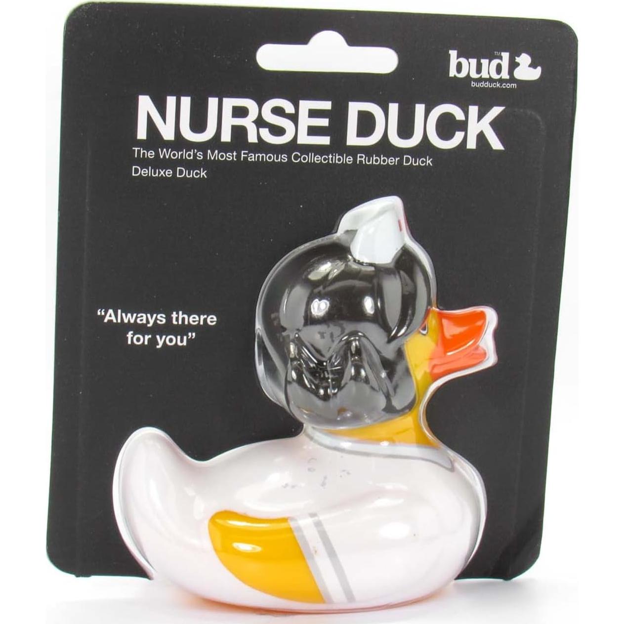 Juguete de baño pato de goma Bud Ducks 10 cm coleccionable