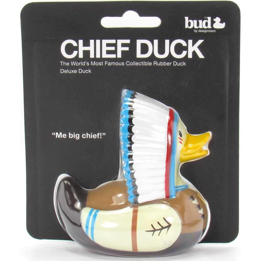 Juguete de Baño de Goma Indio Bud Duck - 10.16 cm