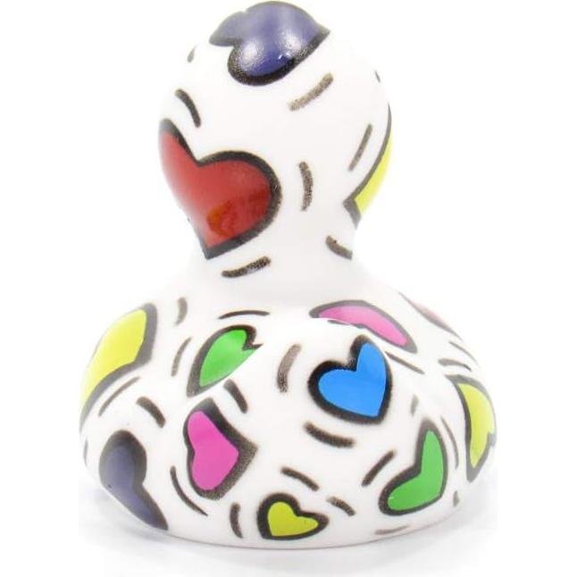 Pato de goma Pop Heart Bud Ducks mini 5.72x4.45 cm coleccionable
