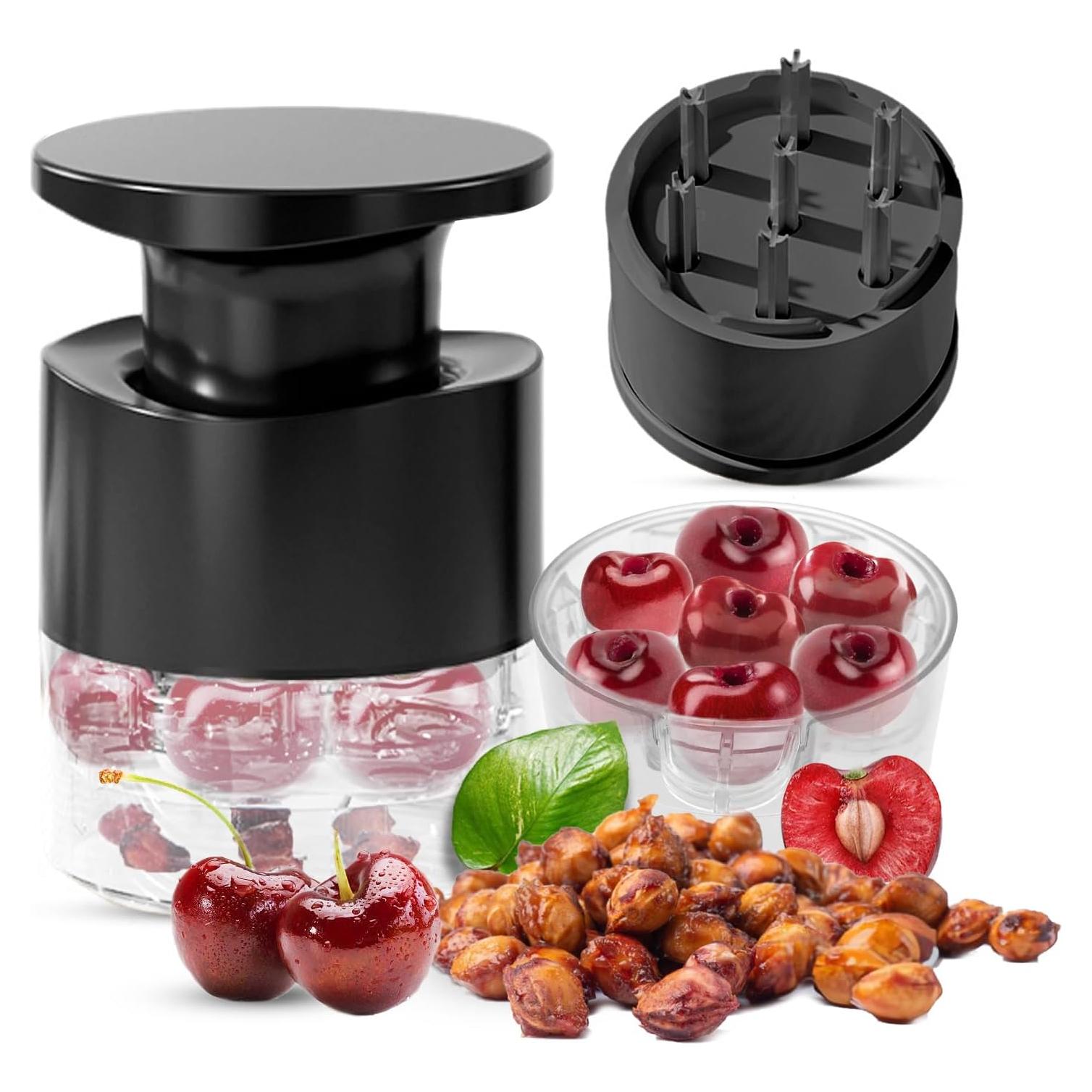 Deshuesador de Cereza COKSDUPID 7 Agujeros Negro