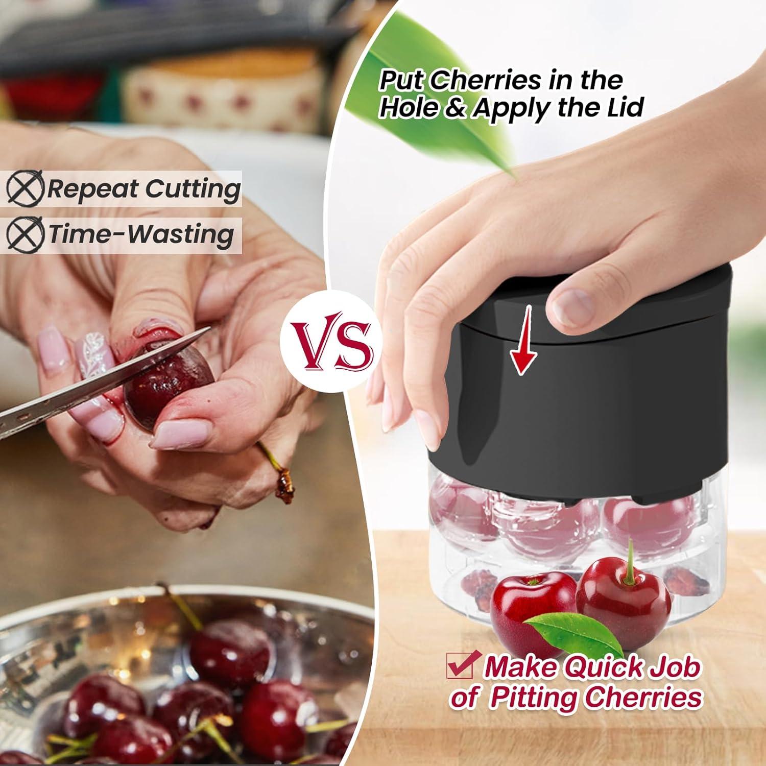 Deshuesador de Cereza COKSDUPID 7 Agujeros Negro