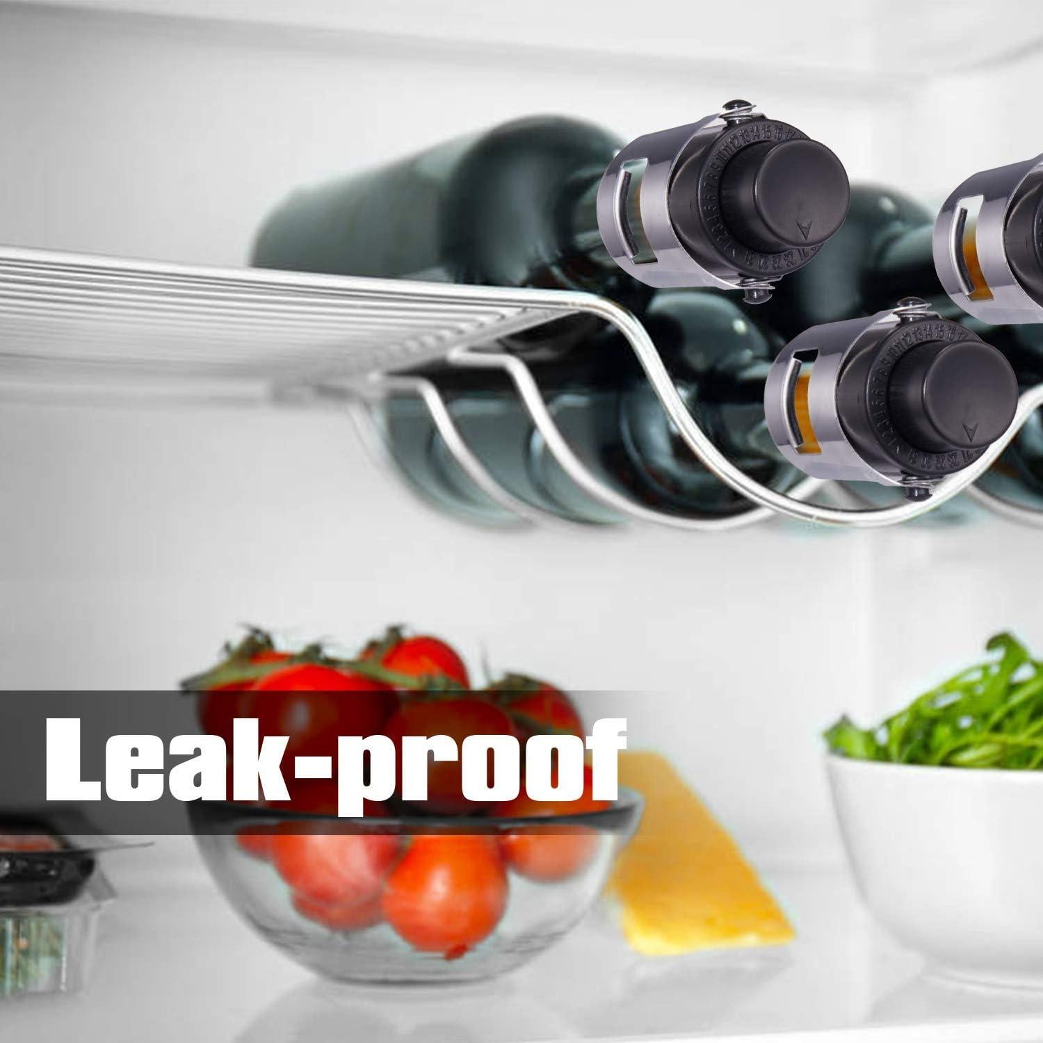 Tapones de Champán HYZ con Bomba - Set de 2, Acero Inoxidable