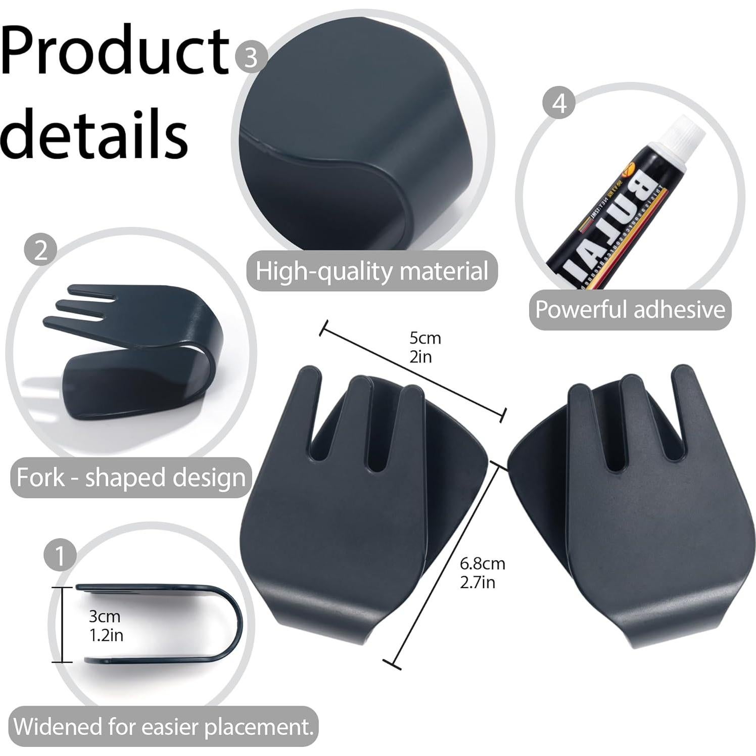 Organizador de Tapa de Olla Li & Zhao Montado en Pared Negro