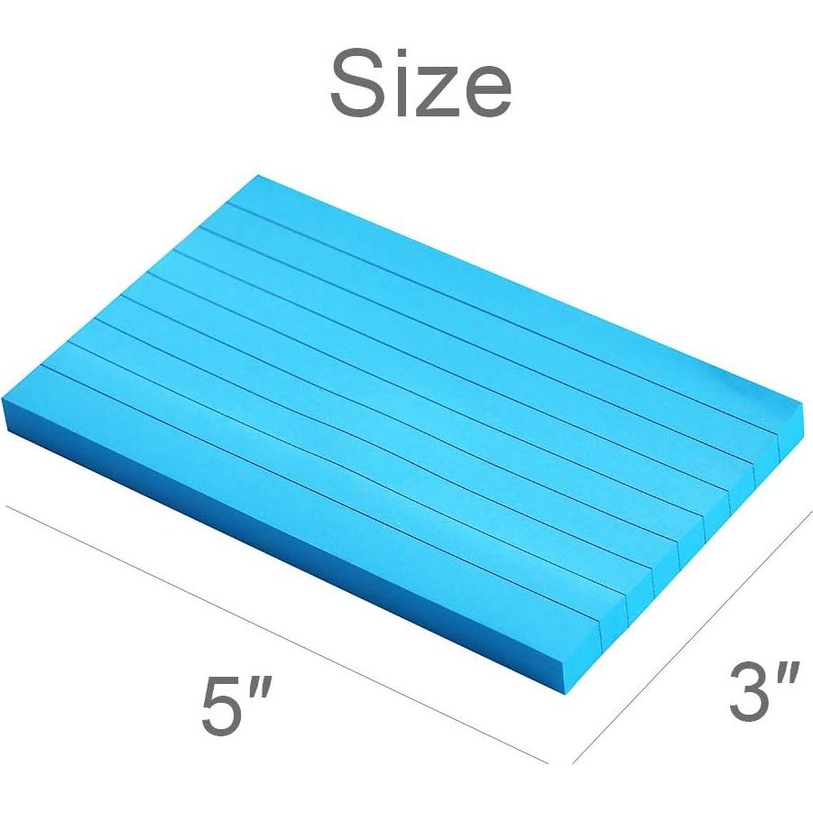 Notas Adhesivas Rayadas Vanpad 7.6x12.7 cm 6 Bloc 75 Hojas