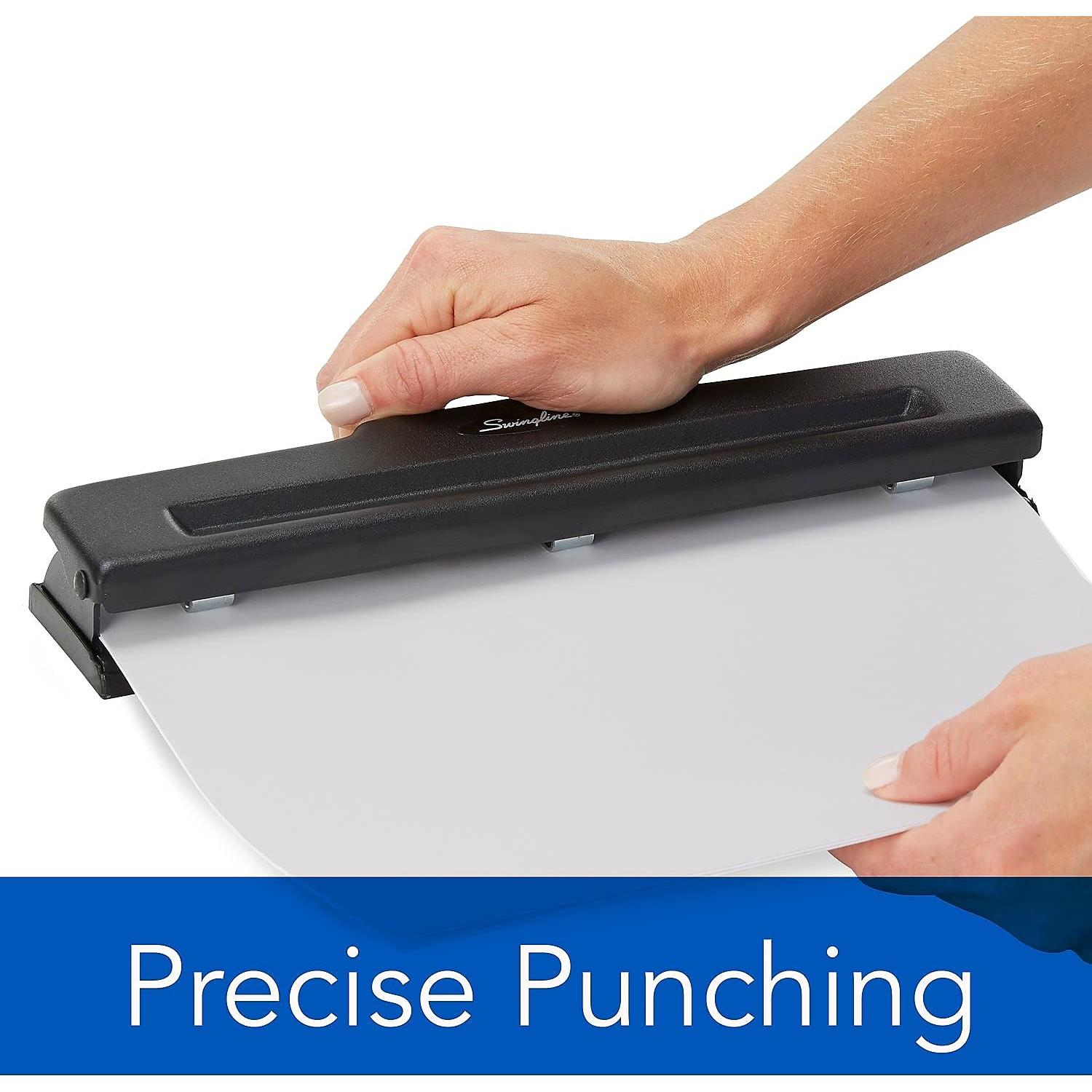 Perforadora Swingline A7074015K 3 Agujeros 10 Hojas Negra