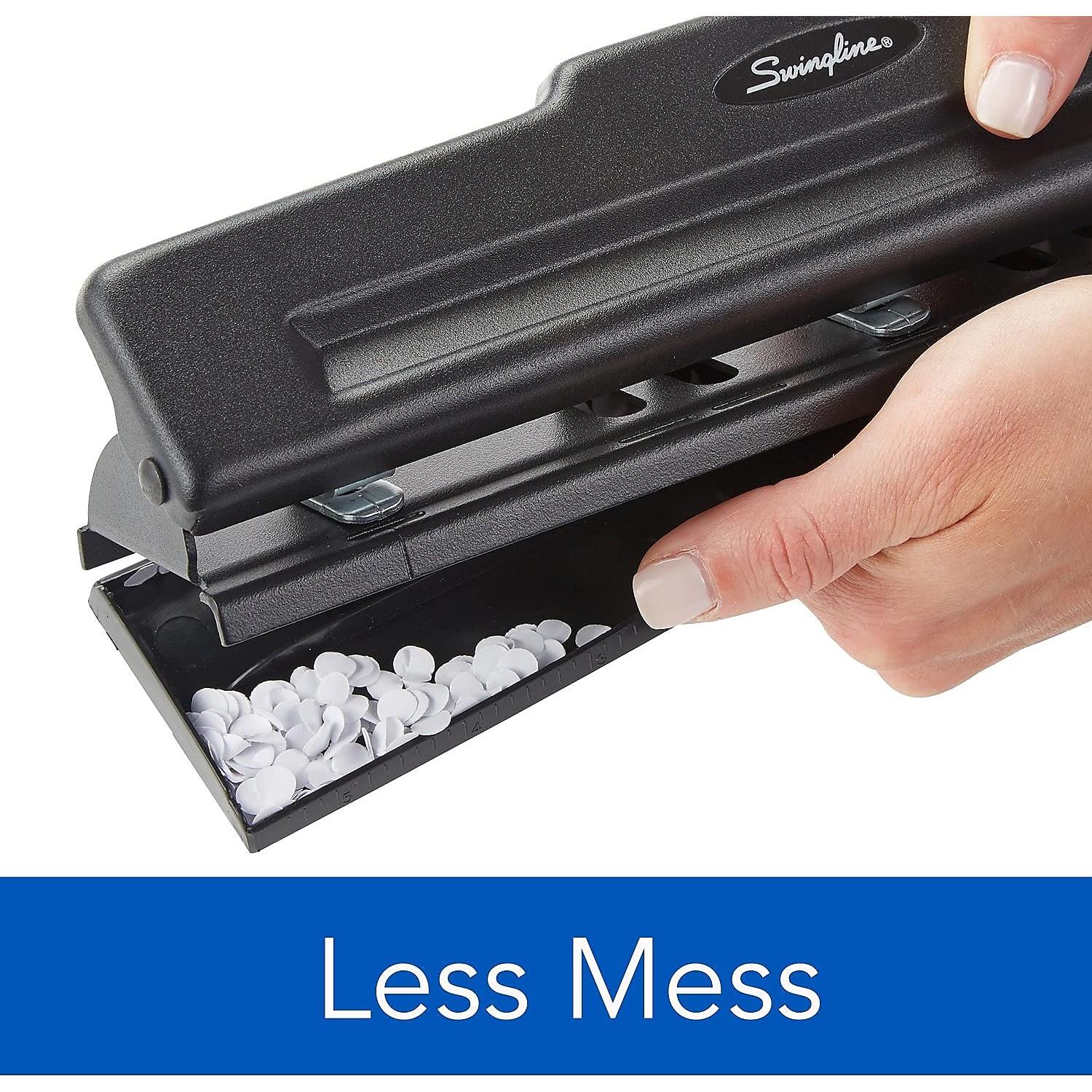 Perforadora Swingline A7074015K 3 Agujeros 10 Hojas Negra