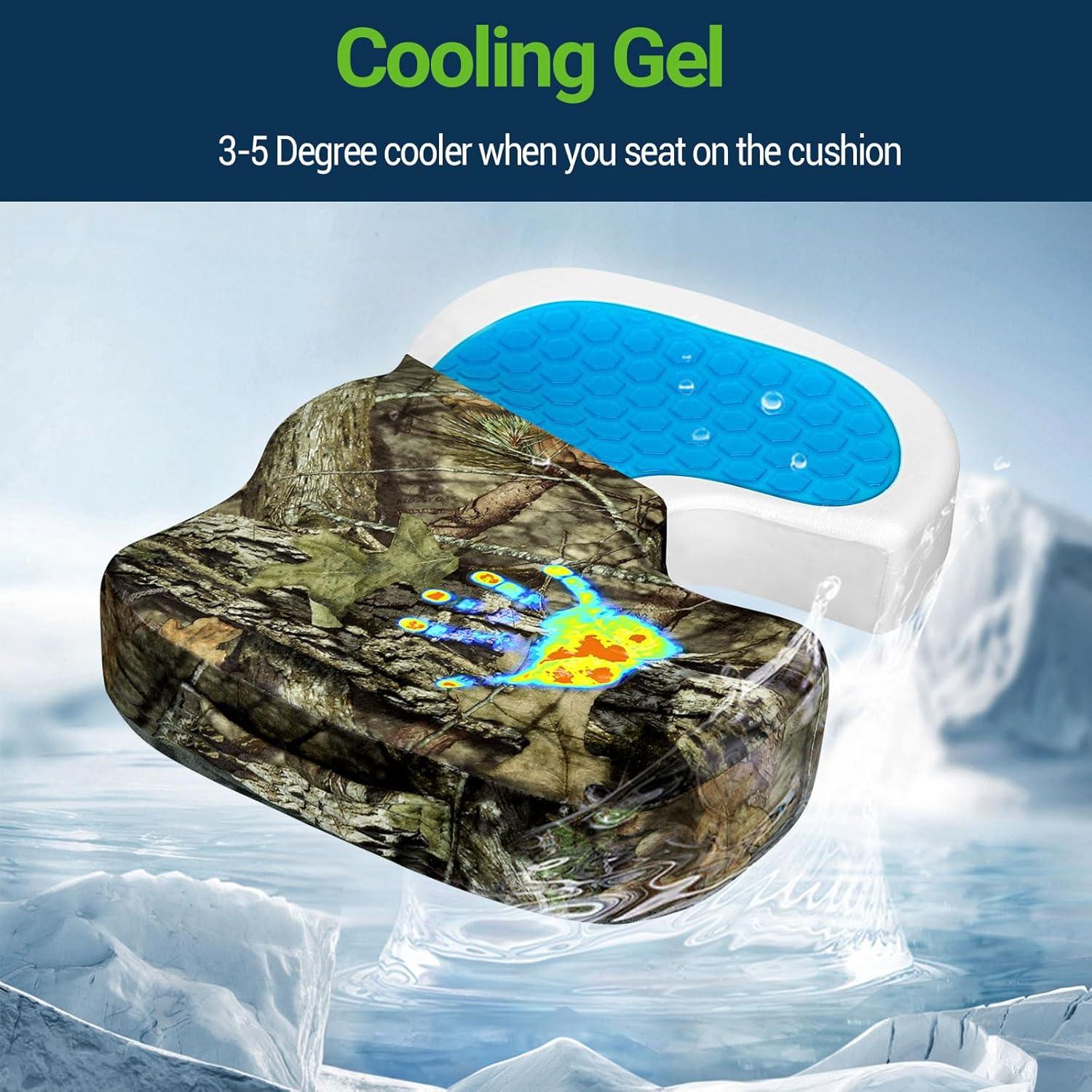 Cojín de Gel Viscoelástico Season Guard para Alivio Lumbar 45x35 cm