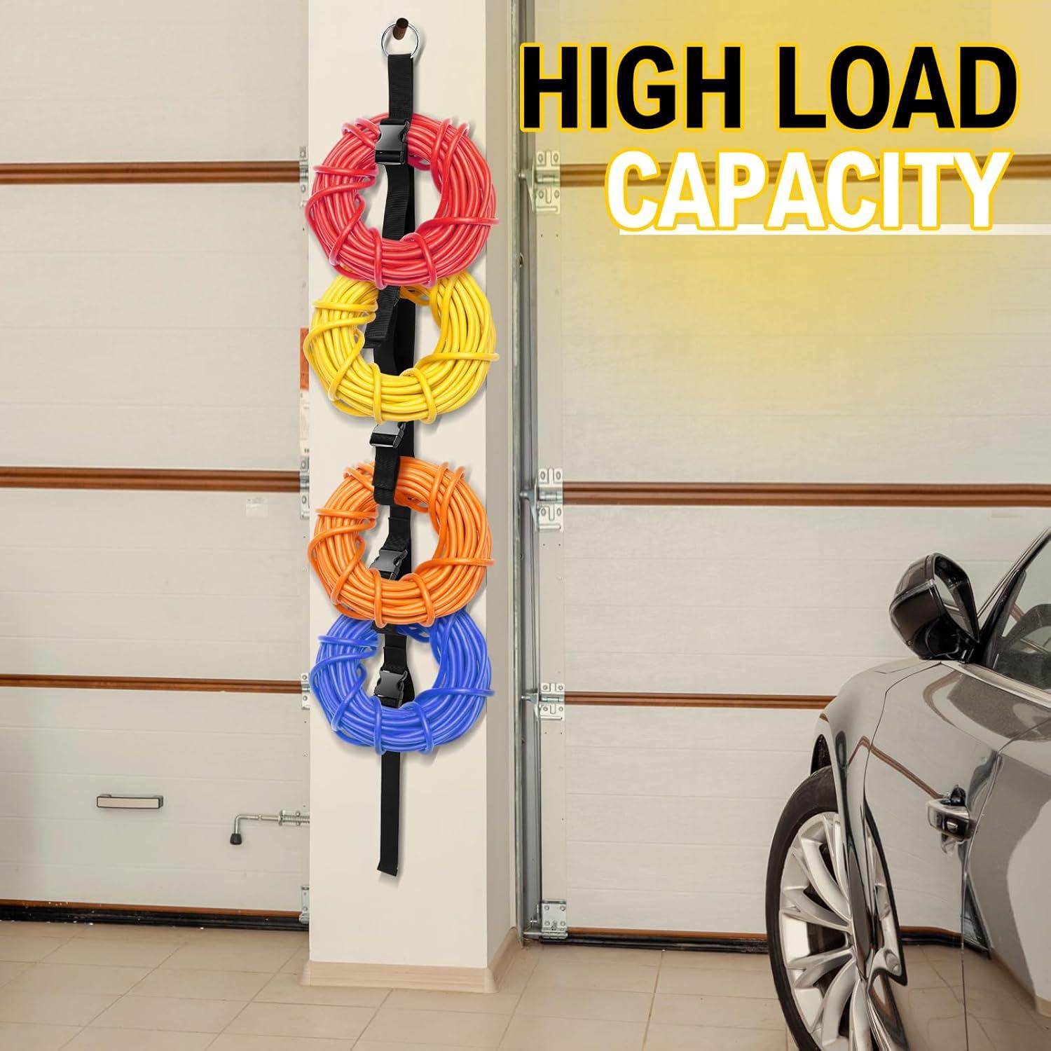 Organizador de Cables Wowangce 2 Pcs Negro Nylon 120 cm