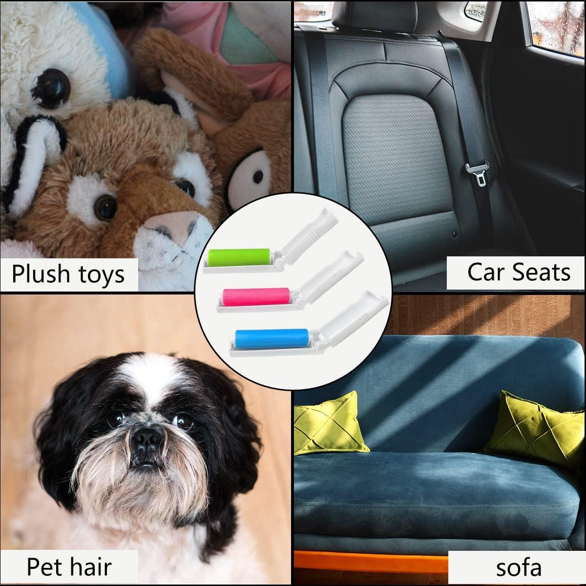 Paquete de 3 Rodillos Quitapelusas Reutilizables Quaocens