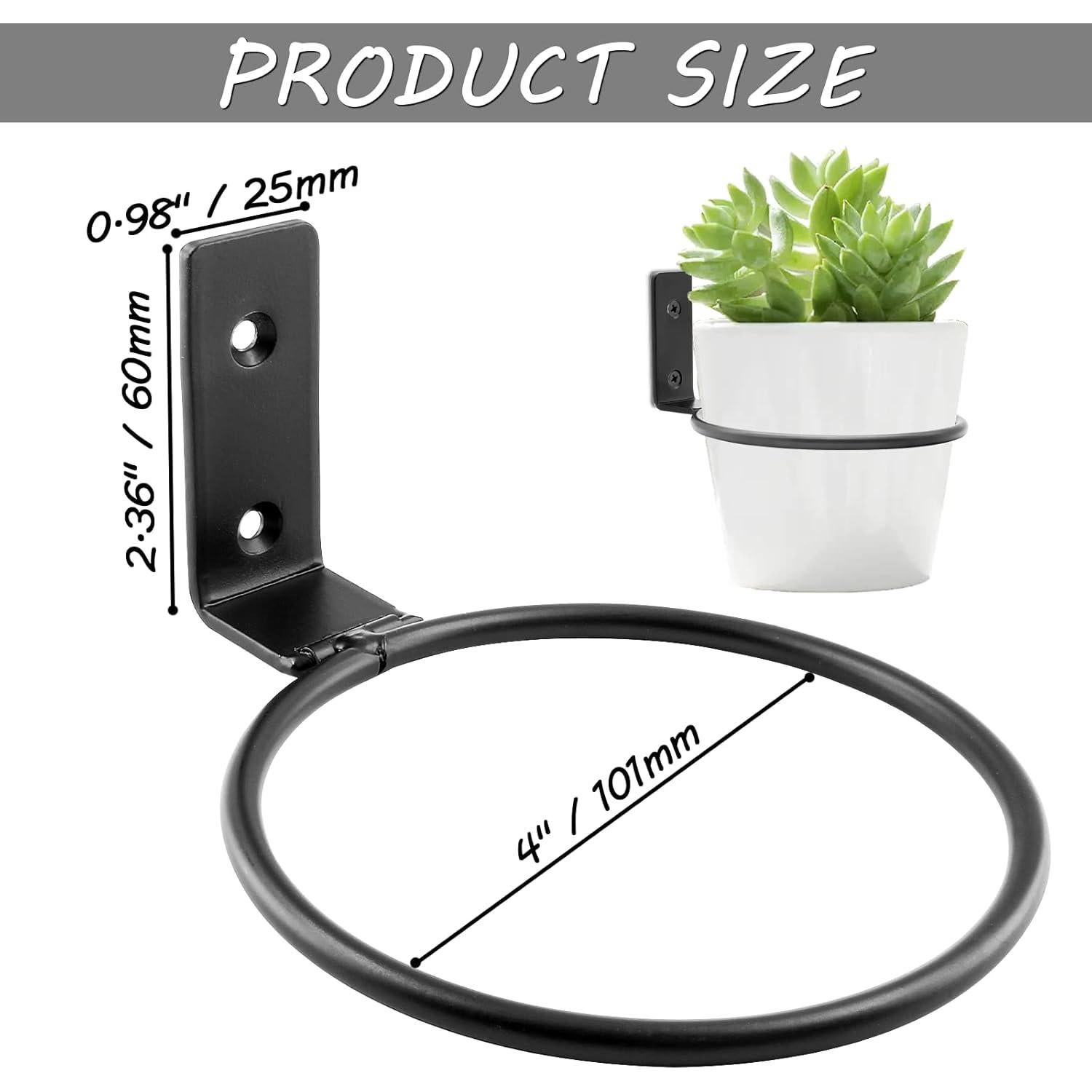 Paquete de 2 anillos colgantes Jiozermi 10.16 cm negro mate 18 kg