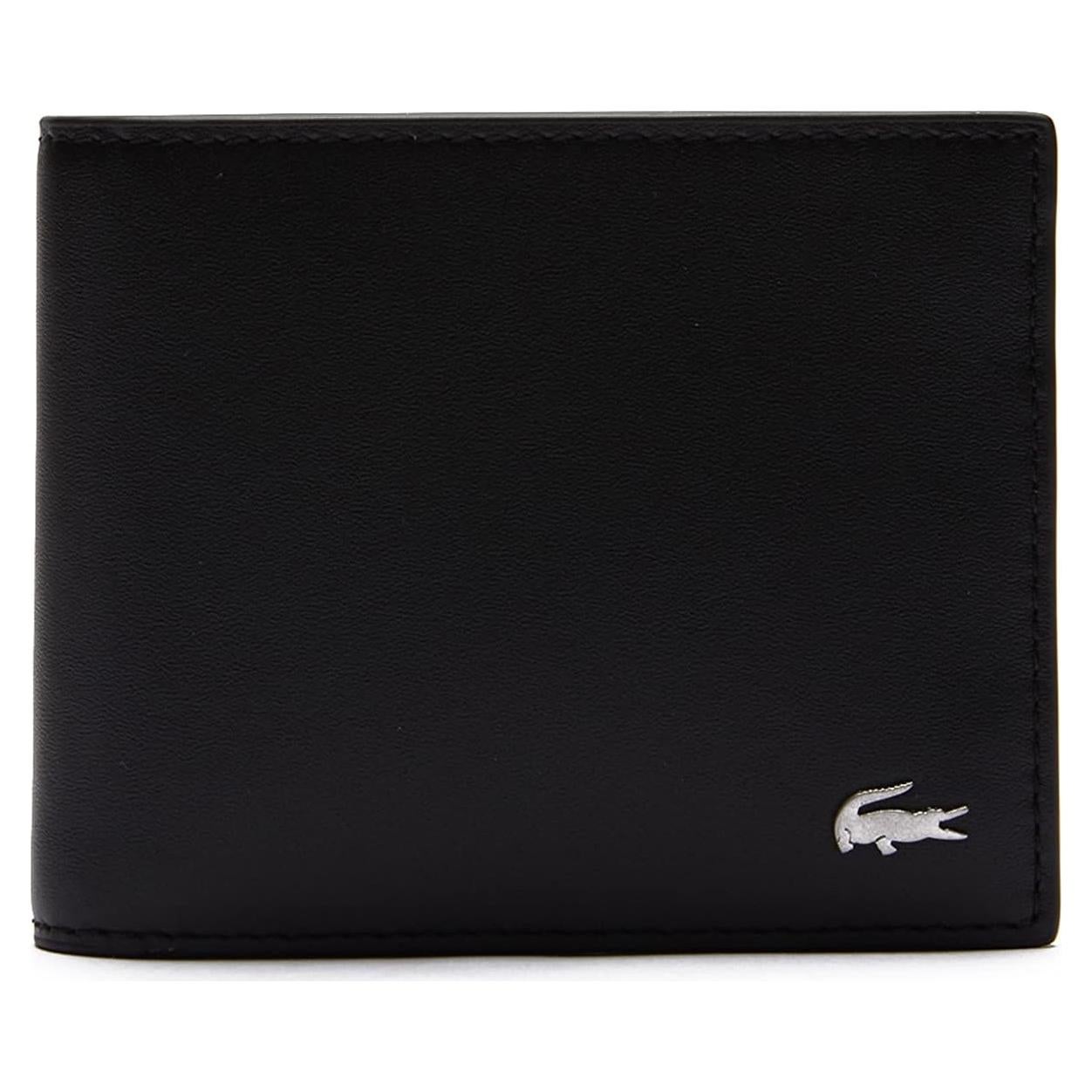 Cartera Billfold Pequeña Lacoste NH1115FG Cuero Negro
