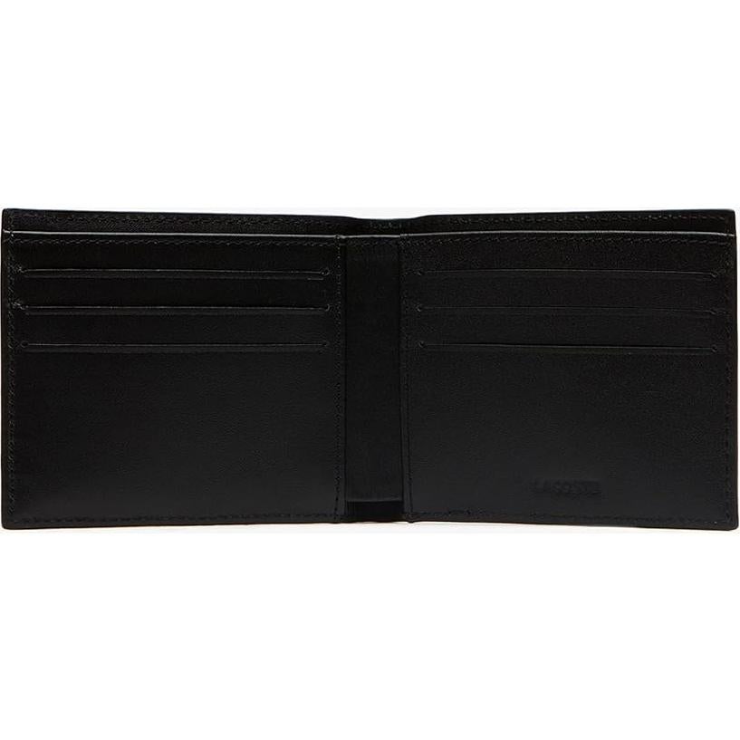 Cartera Billfold Pequeña Lacoste NH1115FG Cuero Negro