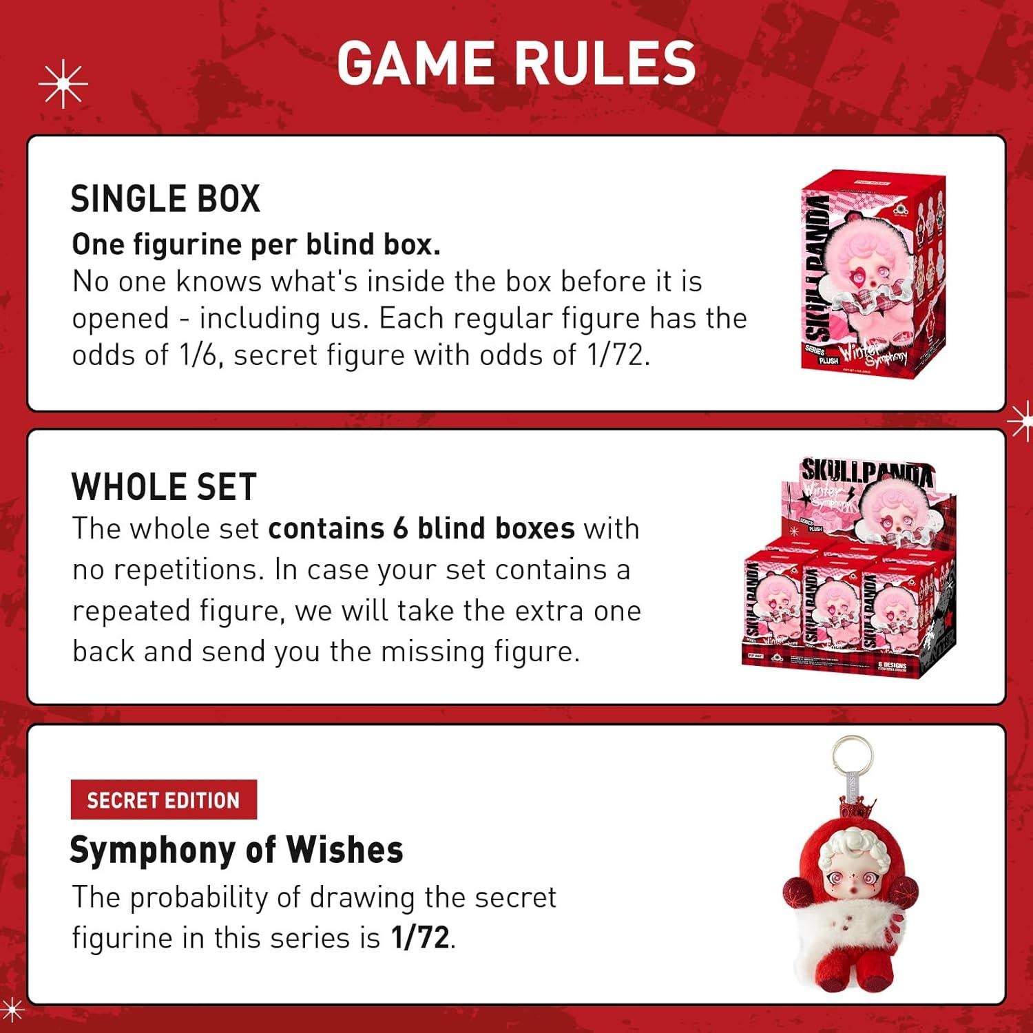 Figuras Coleccionables POP MART SKULLPANDA Sinfonía Invernal - Caja Sorpresa