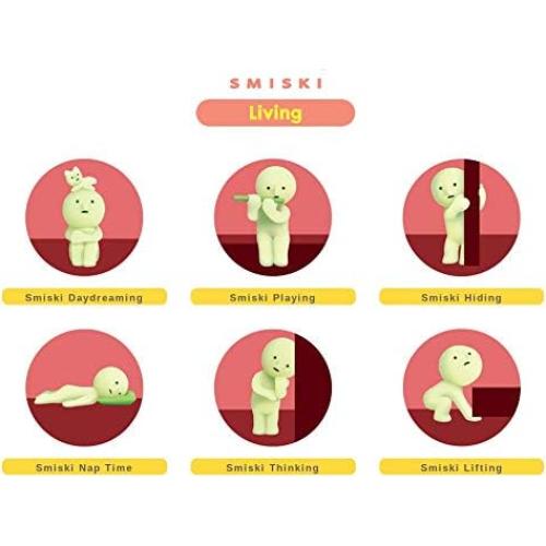 Conjunto de Mini Figuras Smiski Brillantes en la Oscuridad