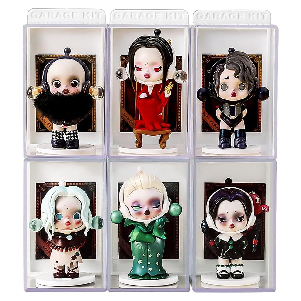 6 Cajas de Exhibición Acrílica Zertylre para Minifiguras 10.9x10.9x6.6cm