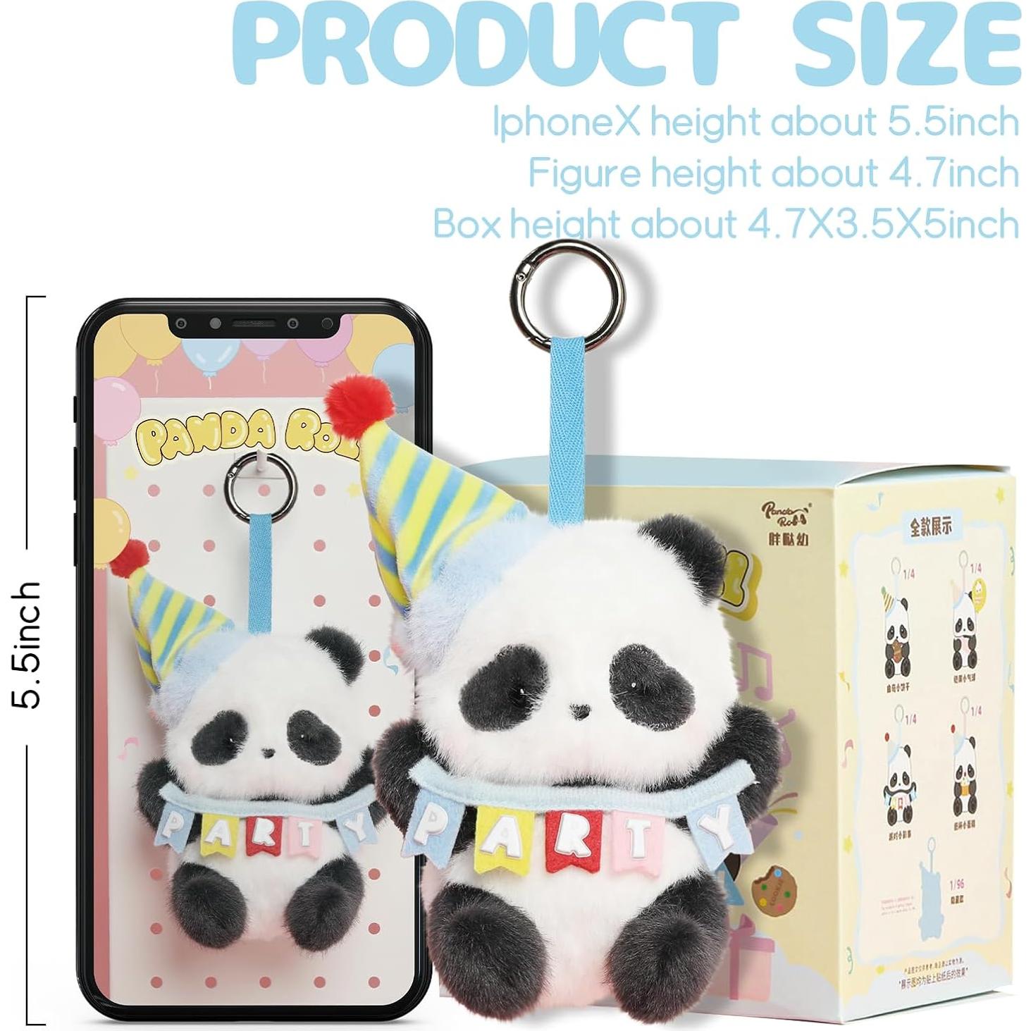 Juguete de Peluche Panda Roll 52TOYS - 12cm Suave y Adorable
