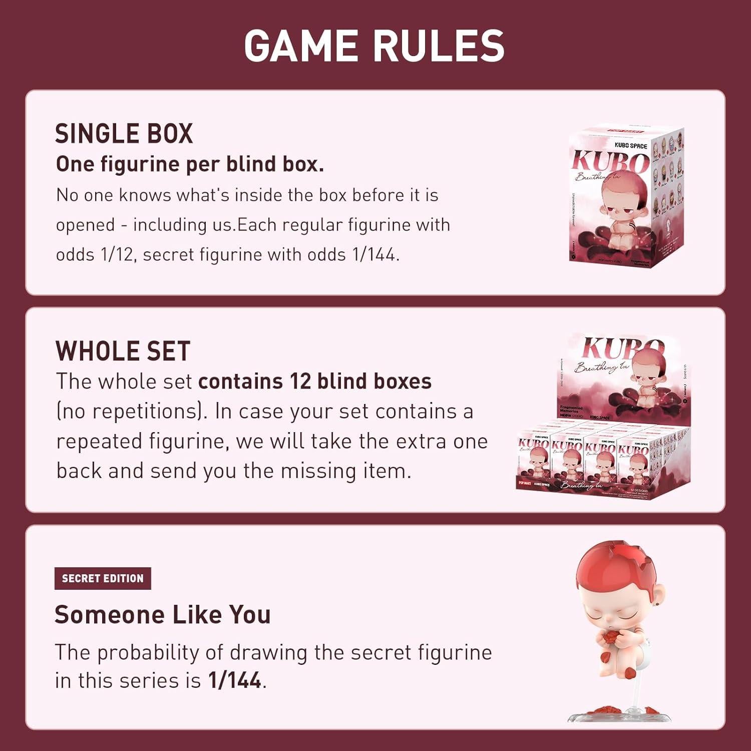 Figuras de Acción POP MART Kubo Respirando en Serie - Conjunto Completo