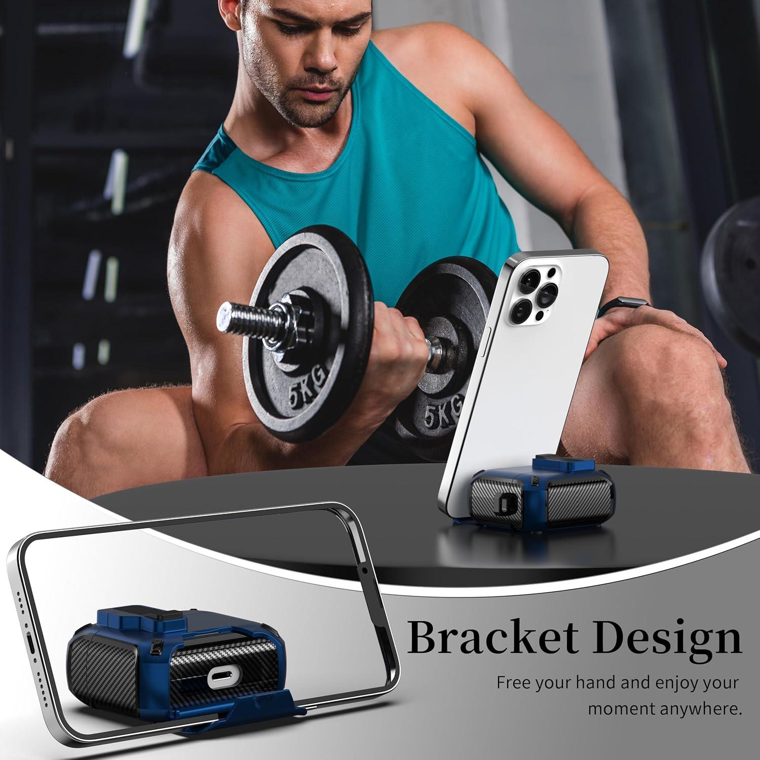 Funda Protectora R-fun para AirPods 3ra Generación - Negro y Azul