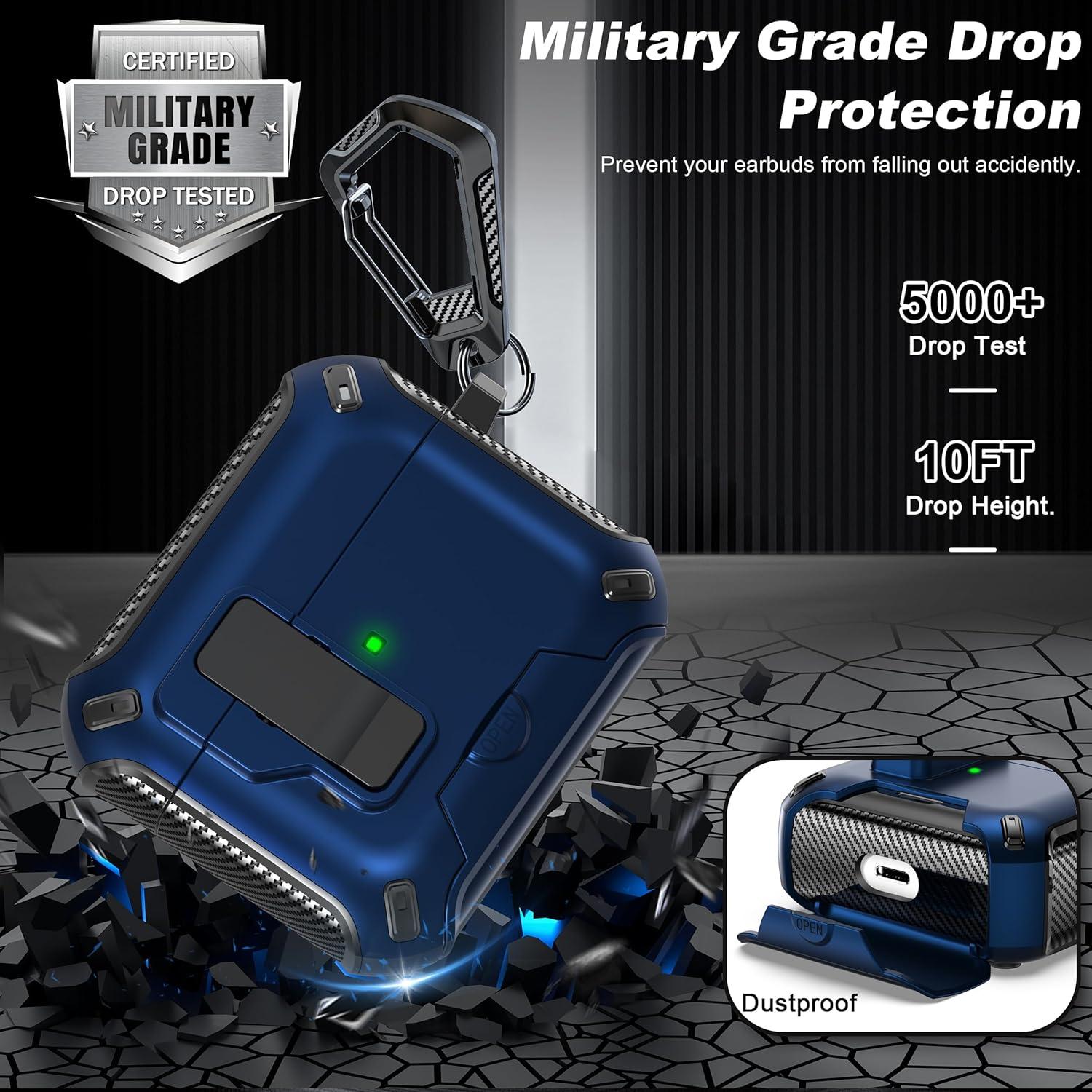 Funda Protectora R-fun para AirPods 3ra Generación - Negro y Azul