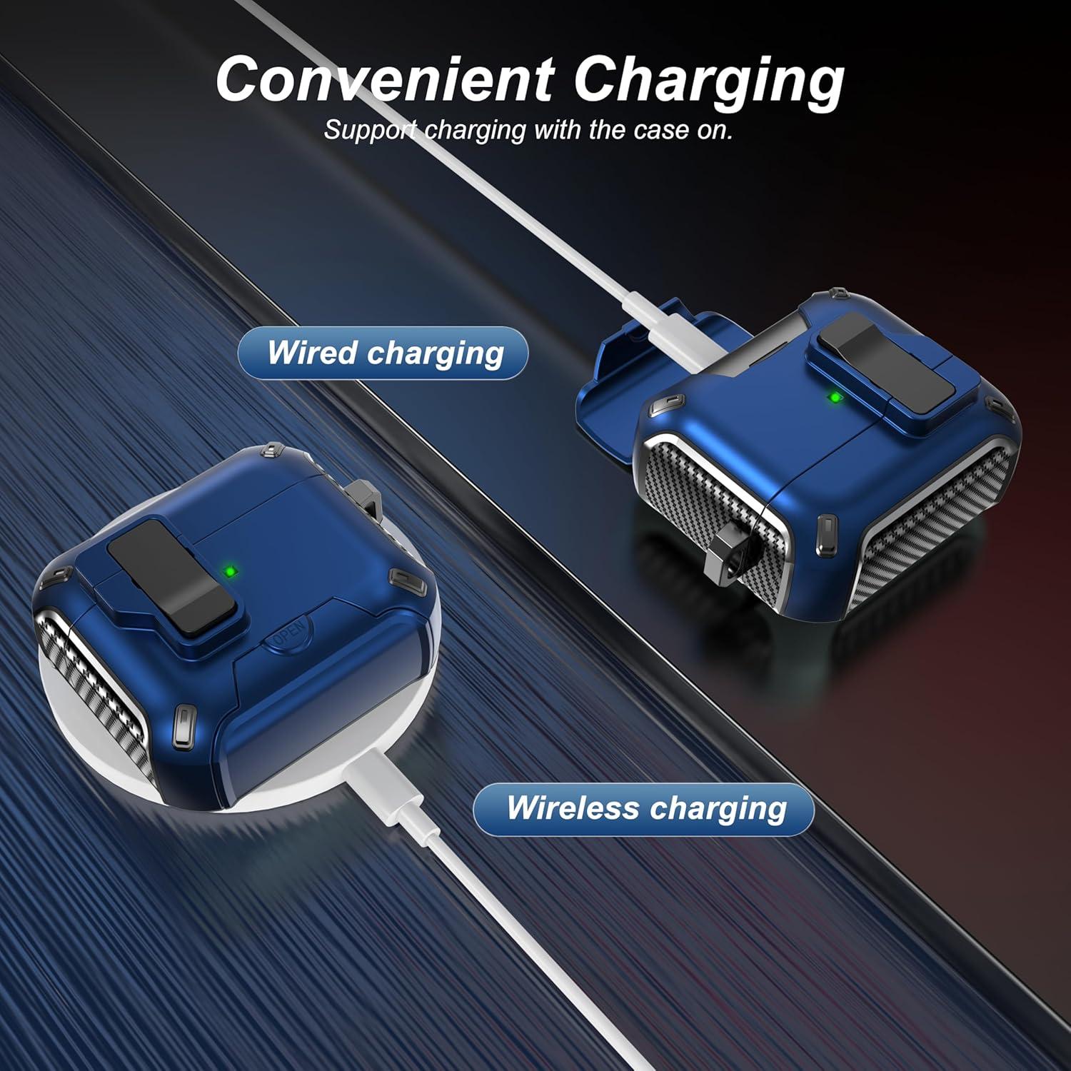 Funda Protectora R-fun para AirPods 3ra Generación - Negro y Azul